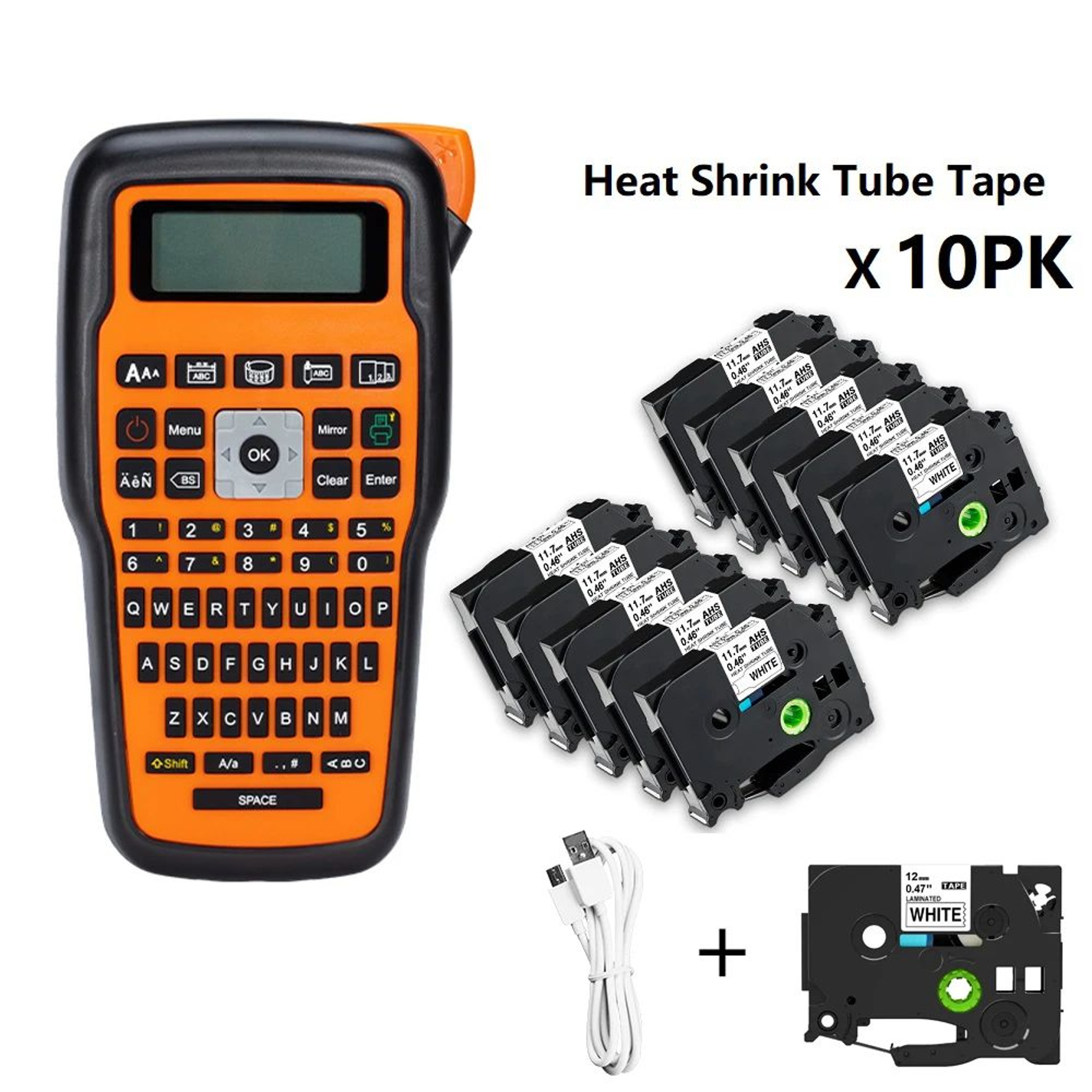 Portable Industrial Label Printer With Heat Shrink Tube Support 16