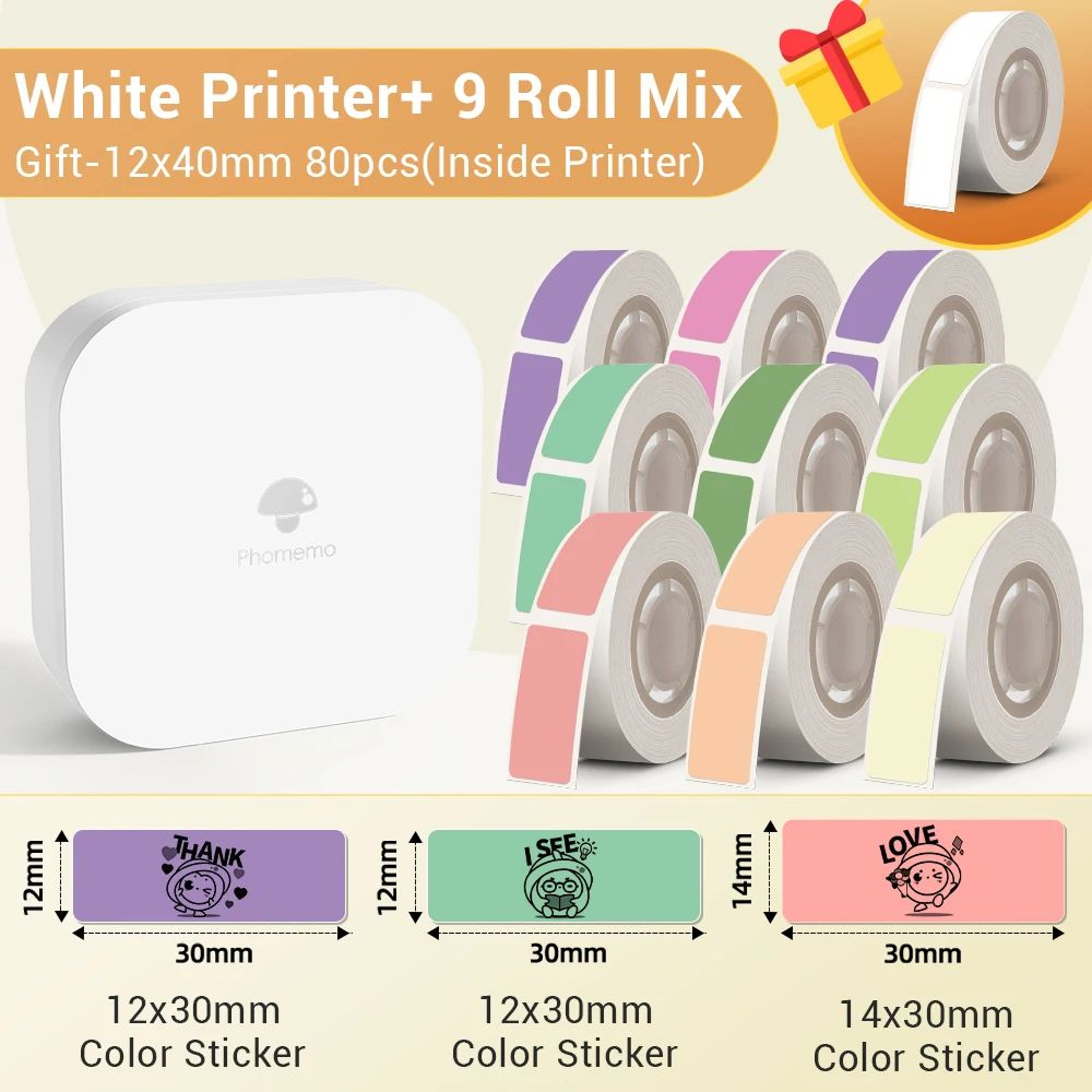 Q30 Mini Bluetooth Label Printer Portable Wireless Label Maker 26