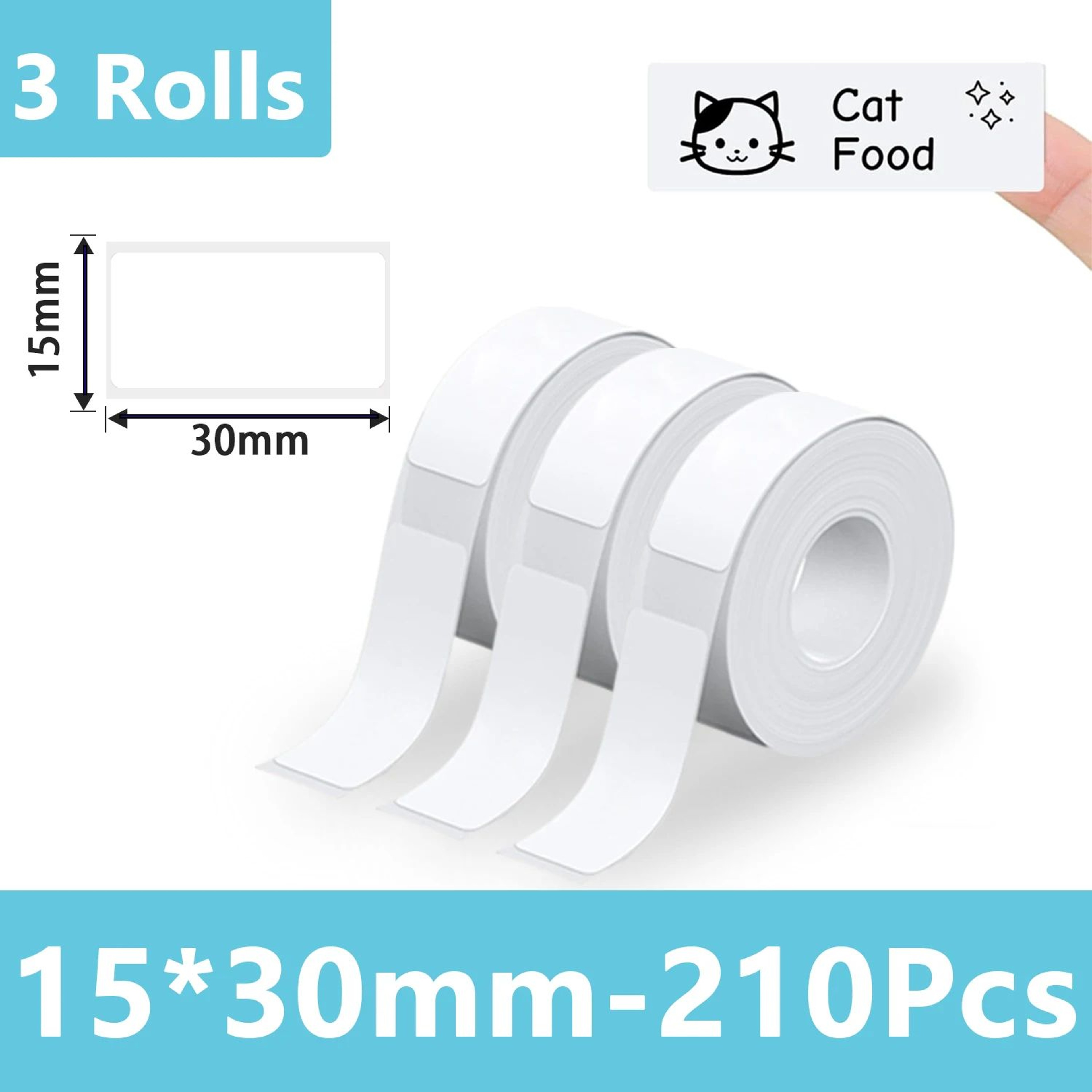 Self Adhesive Thermal Label Sticker Rolls For Mini Label Printers 7