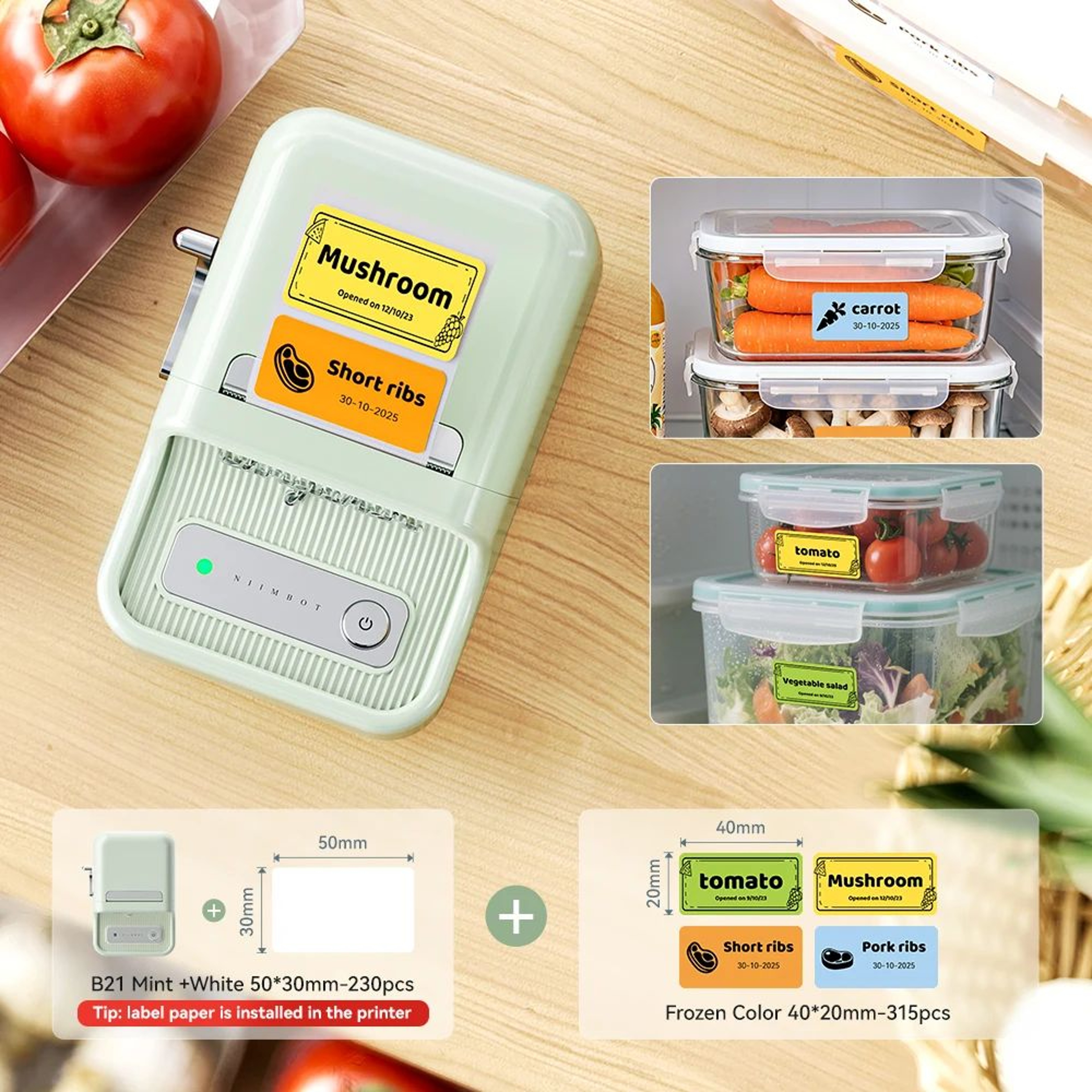 Bluetooth Label Maker For Kitchen And Food Storage 29