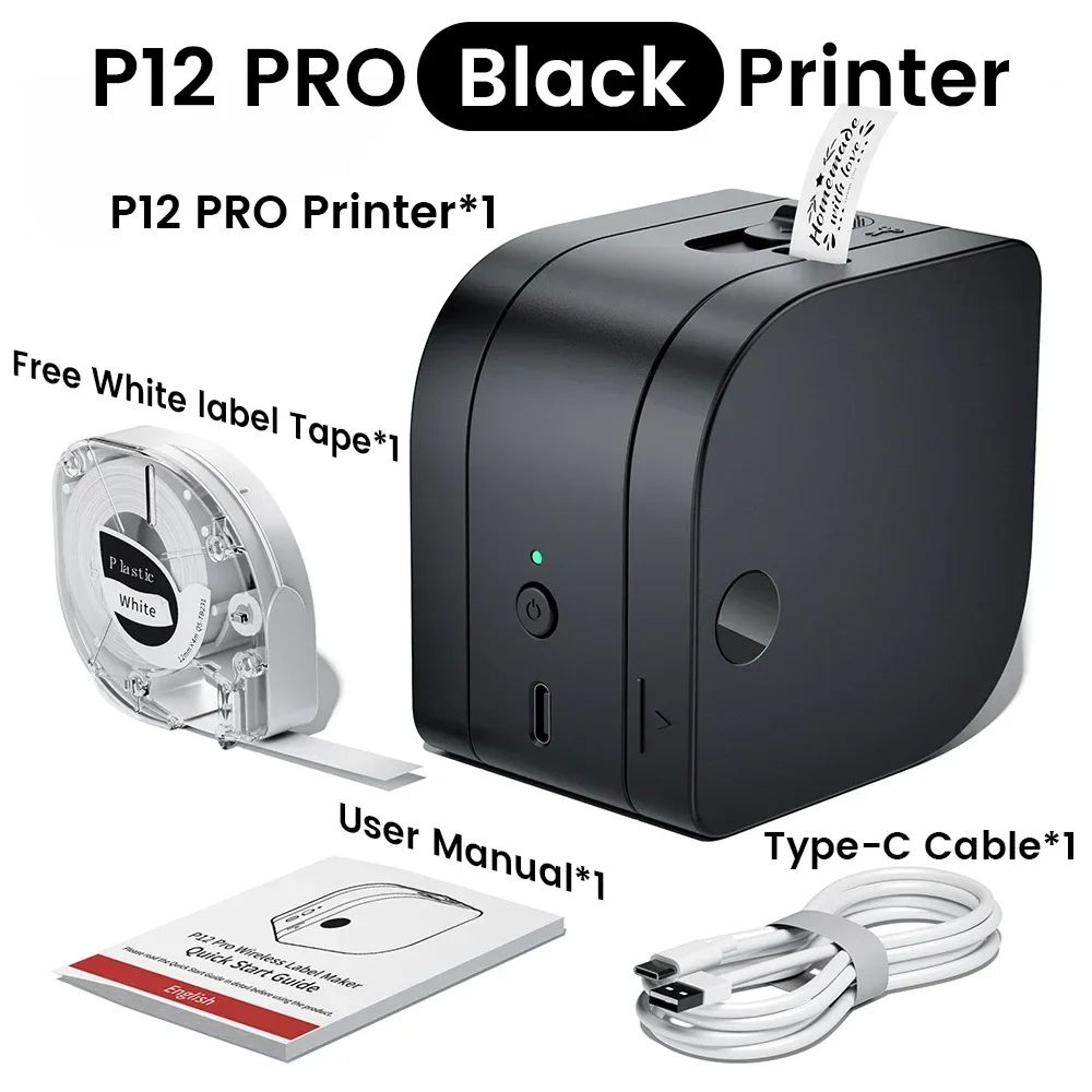 P12 PRO Rechargeable Bluetooth Label Maker 6