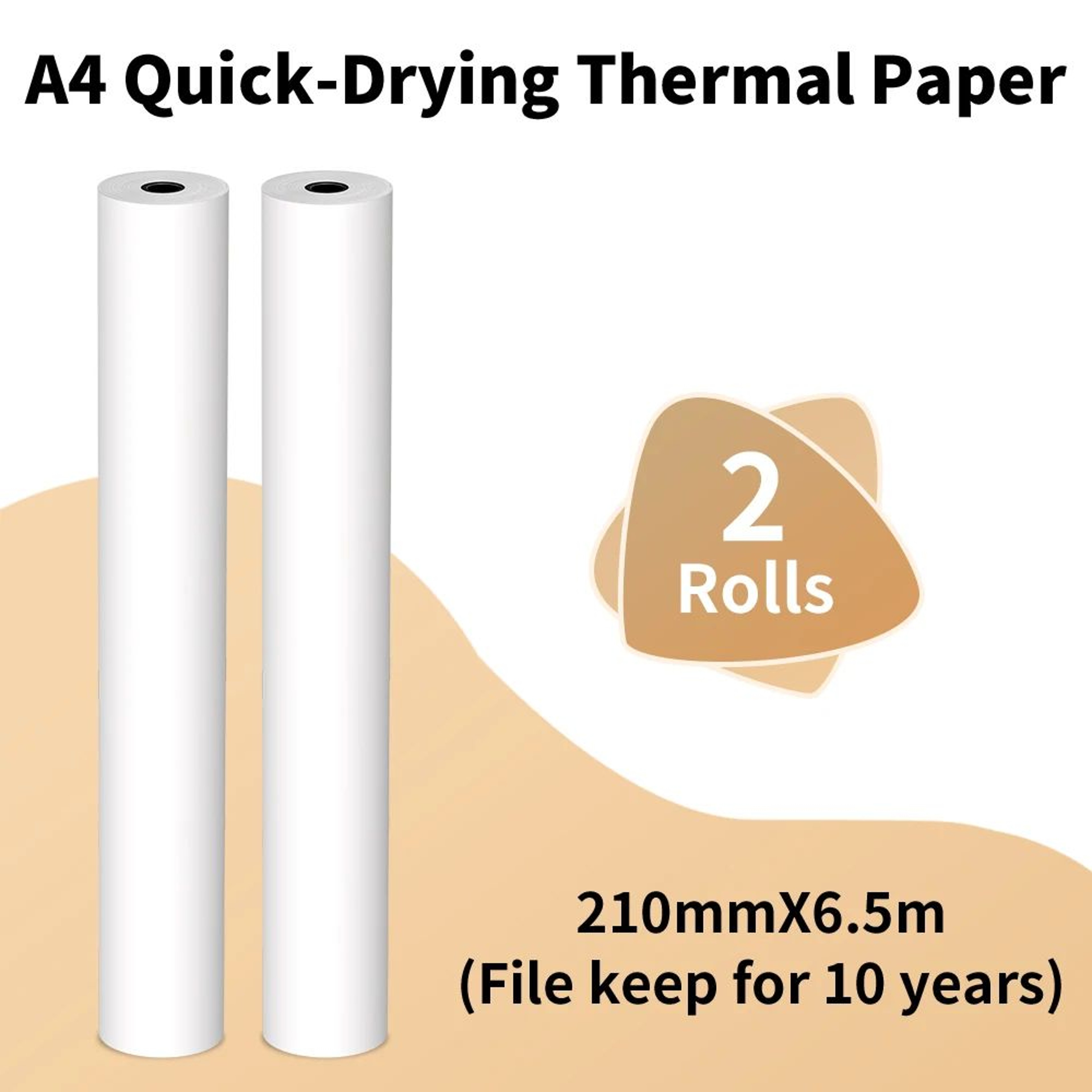 A4 Thermal Printer Paper 2 Roll Pack 8