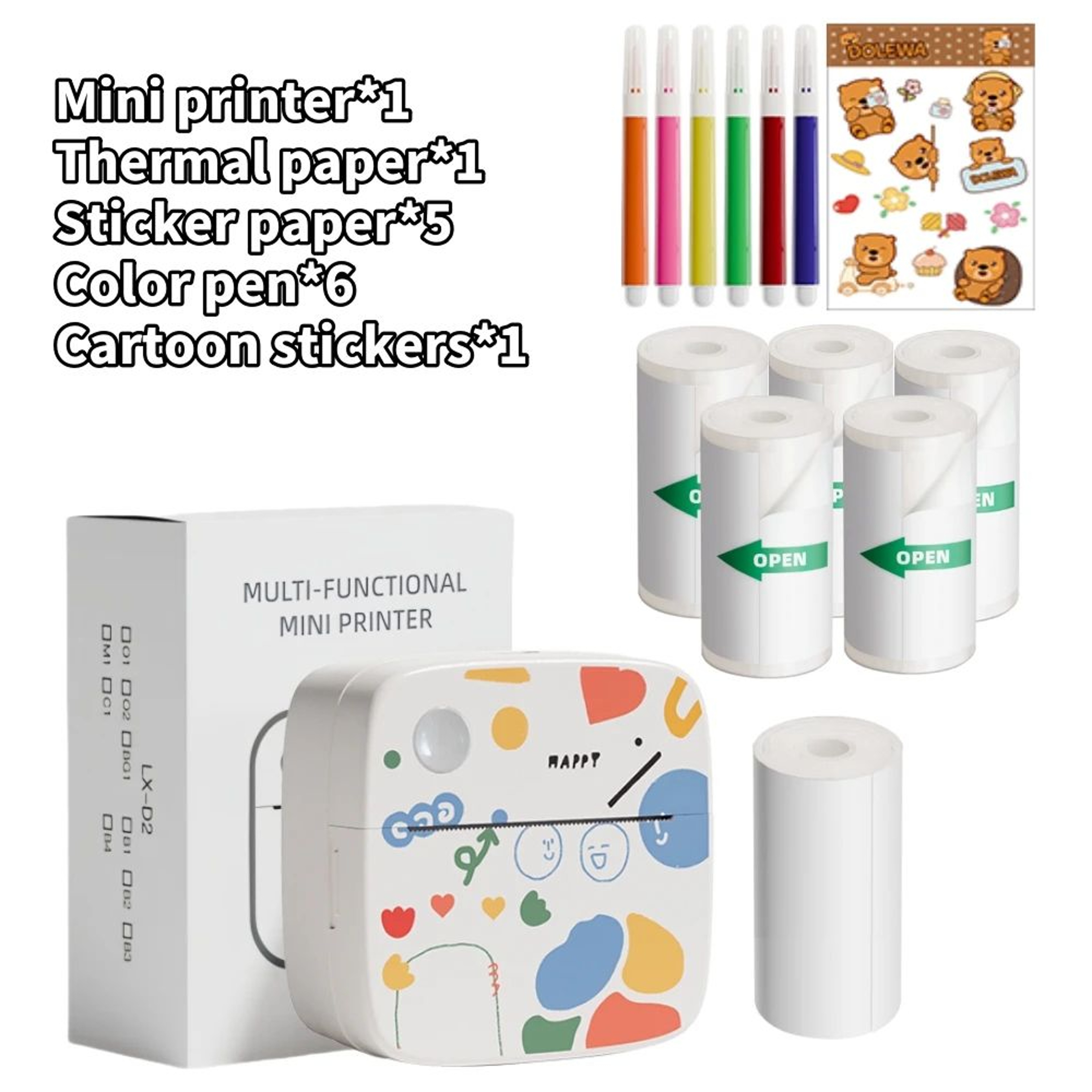 D2 Mini Wireless Thermal Sticker Printer 8