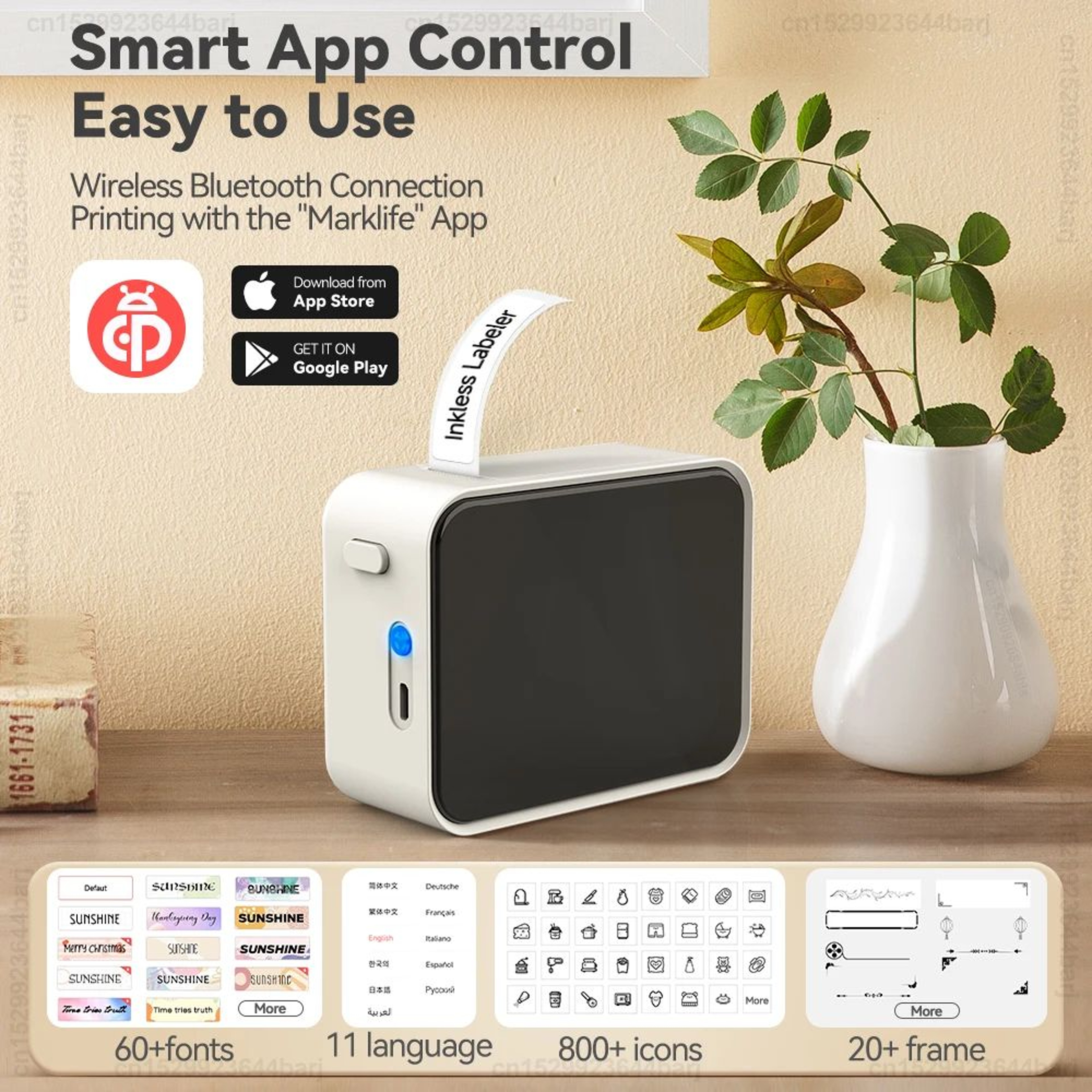 P15 Portable Bluetooth Sticker Label Maker 1