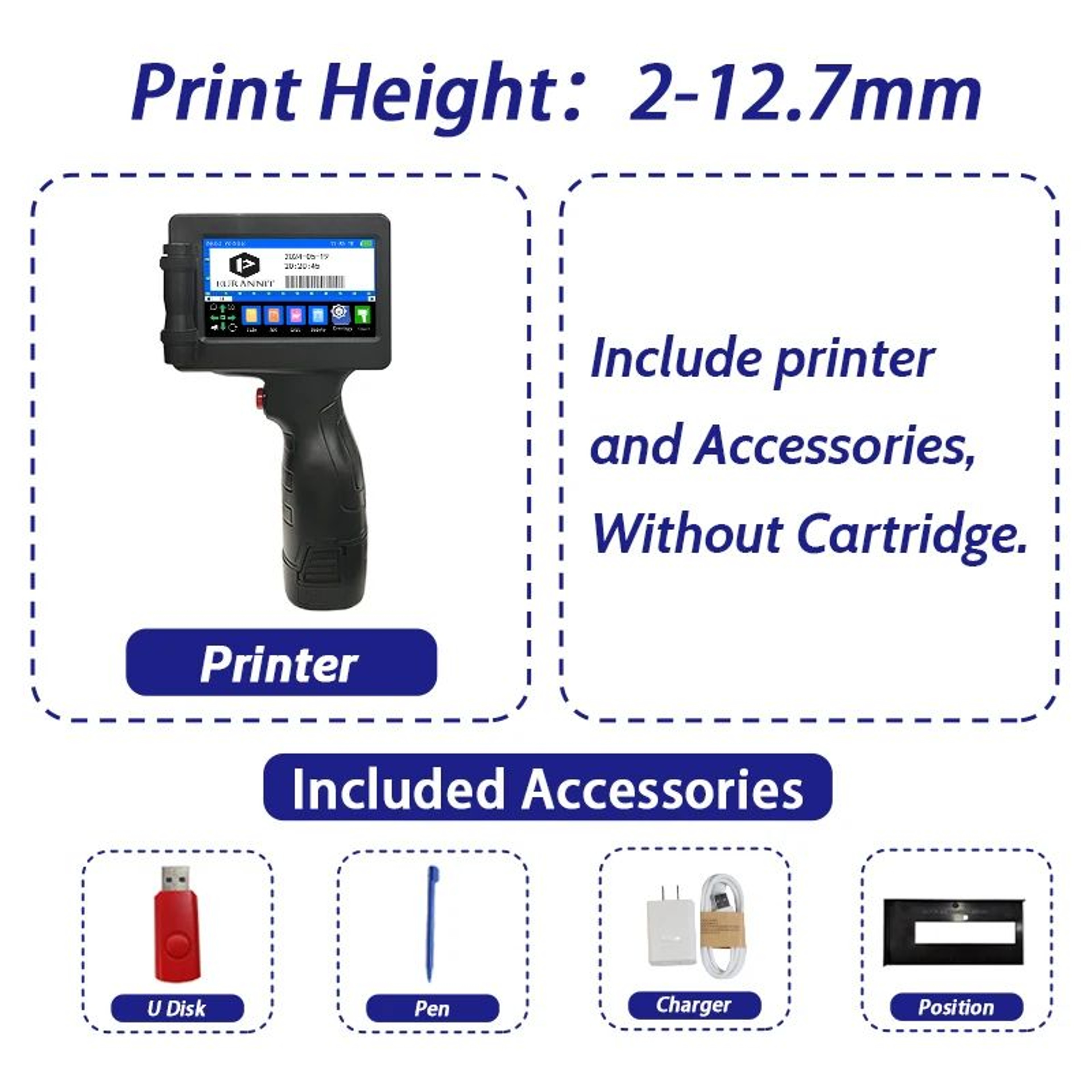 E17 Portable Handheld Inkjet Coding Printer 8