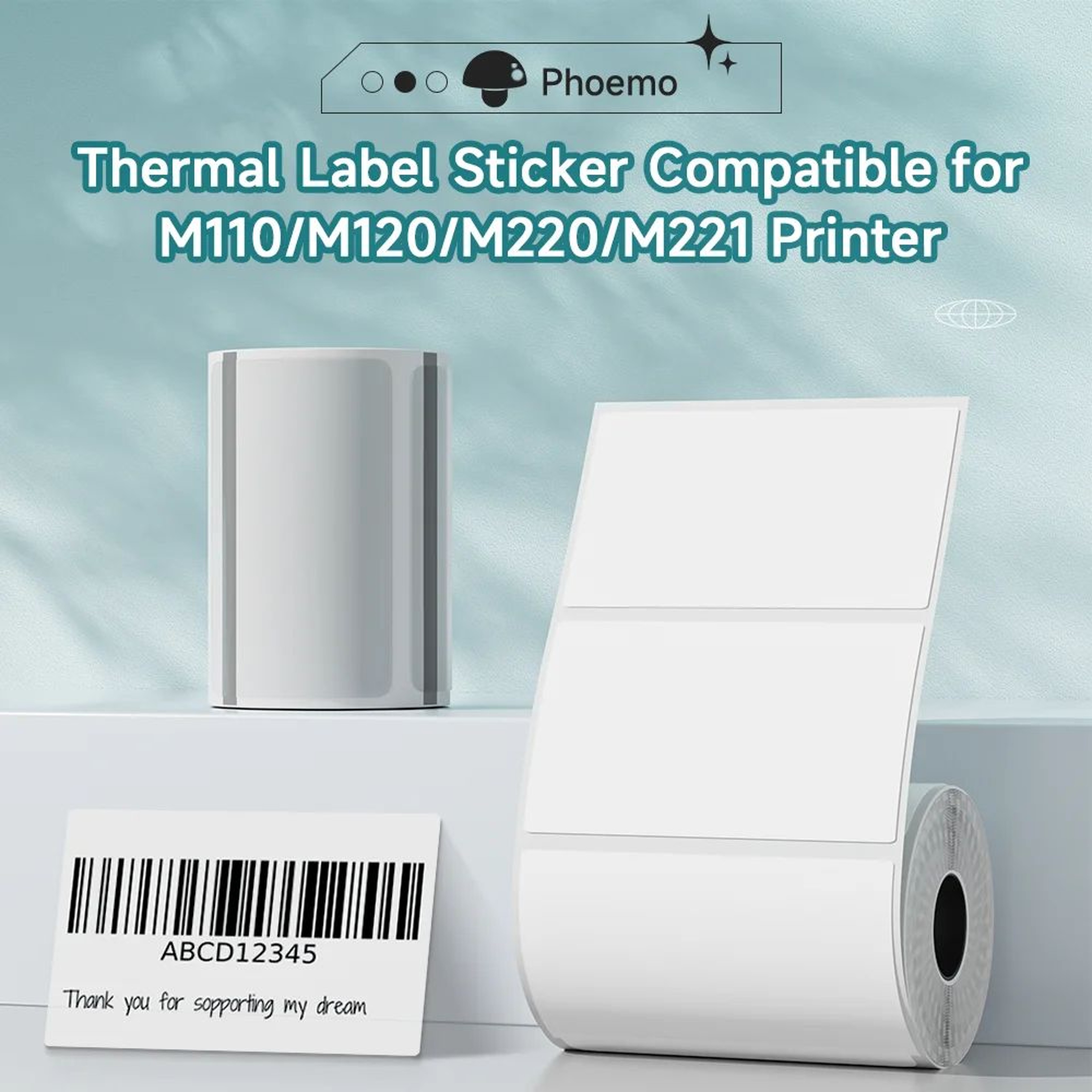 MultiPurpose Thermal Sticker Label Rolls 0