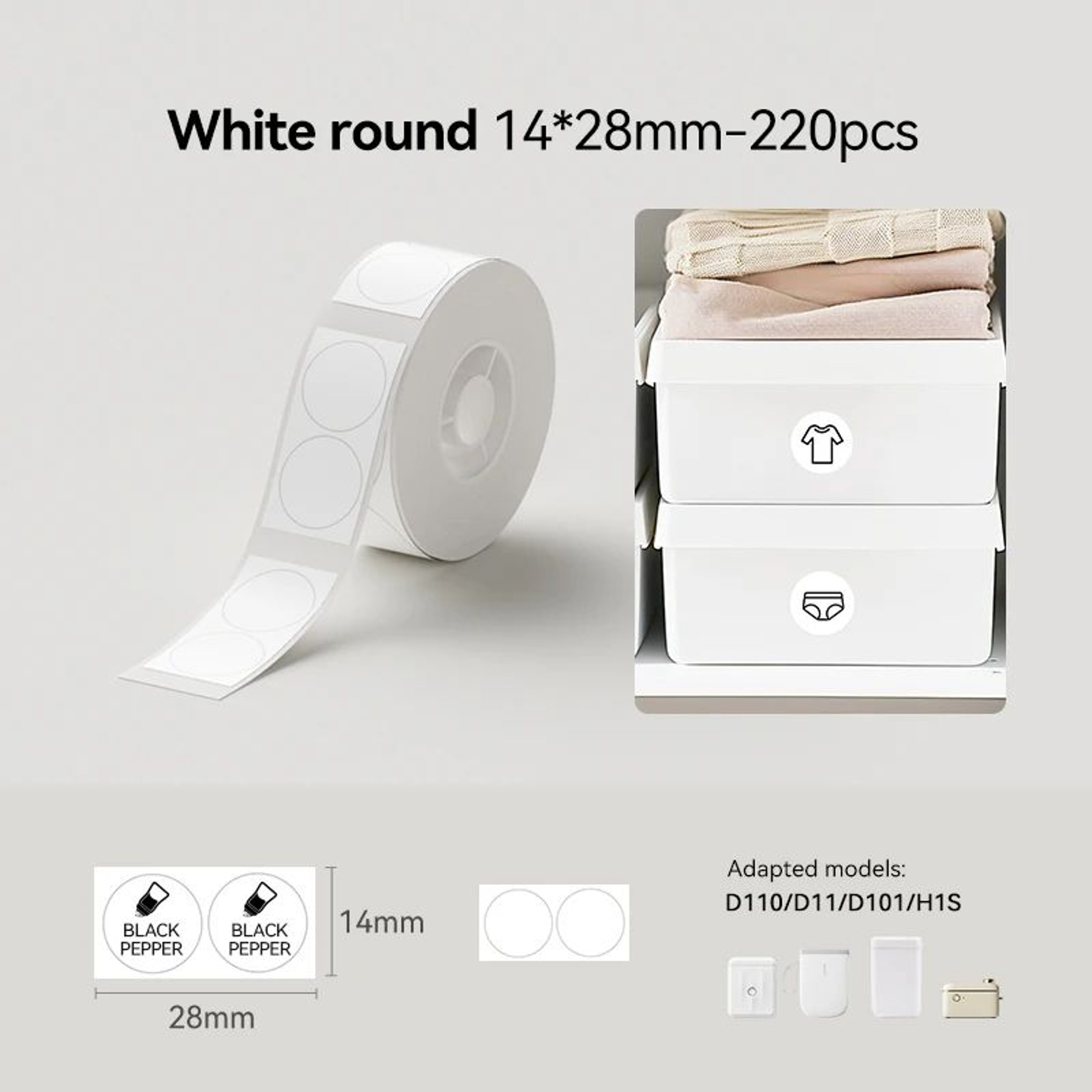 D11 D110 Waterproof Thermal Label Stickers 9