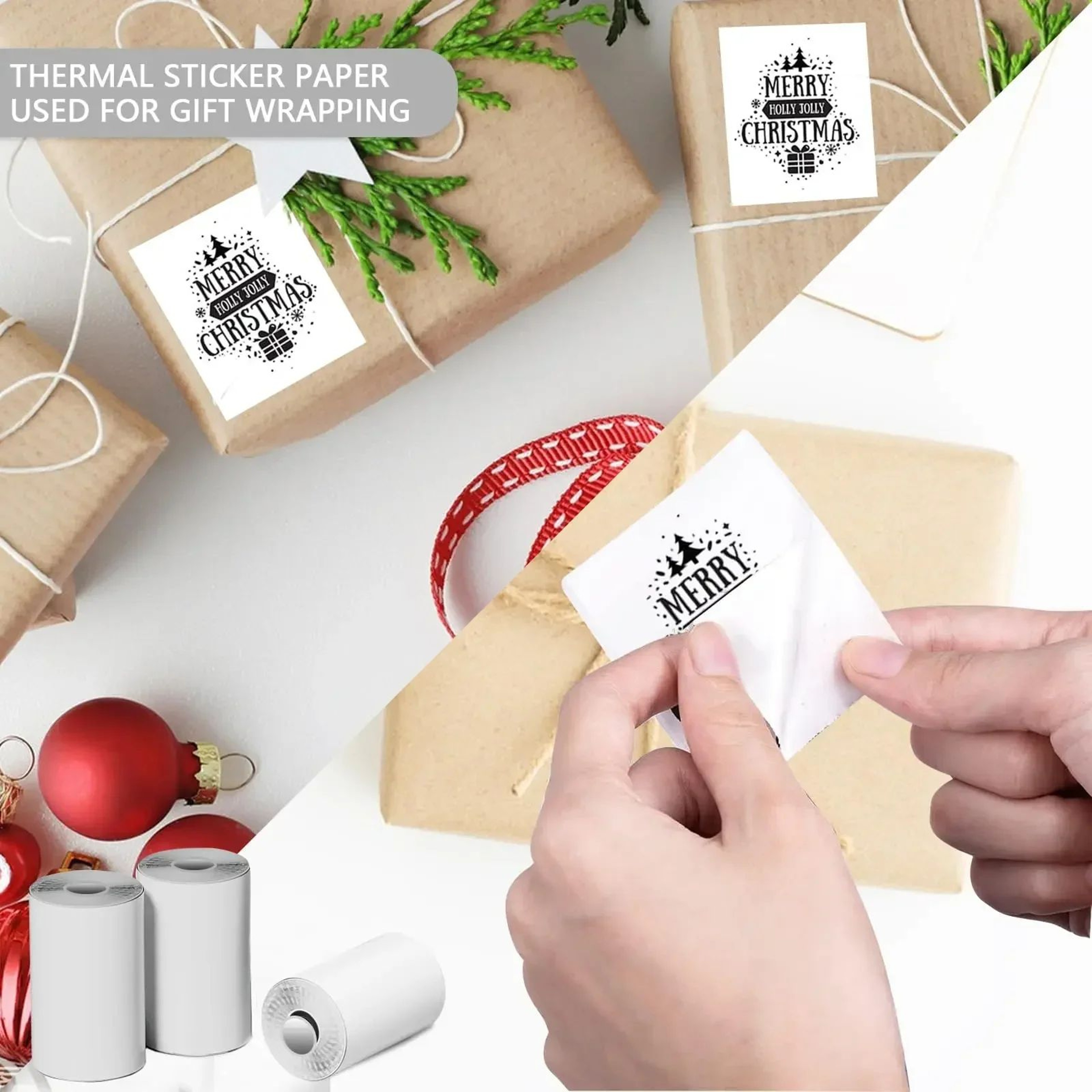 Mini Thermal Sticker Paper Rolls 1