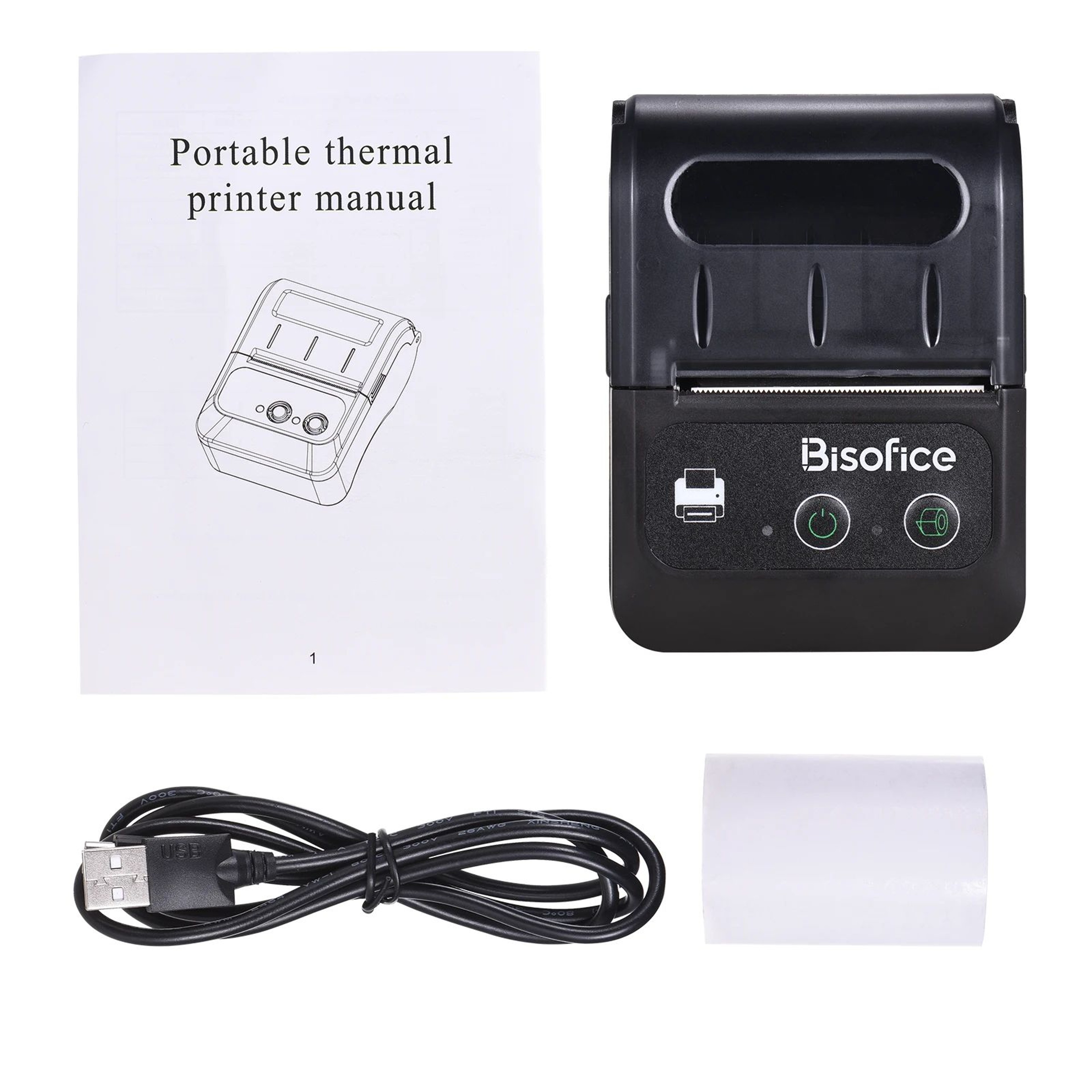 Bisofice 2 Inch Bluetooth Thermal Printer 5