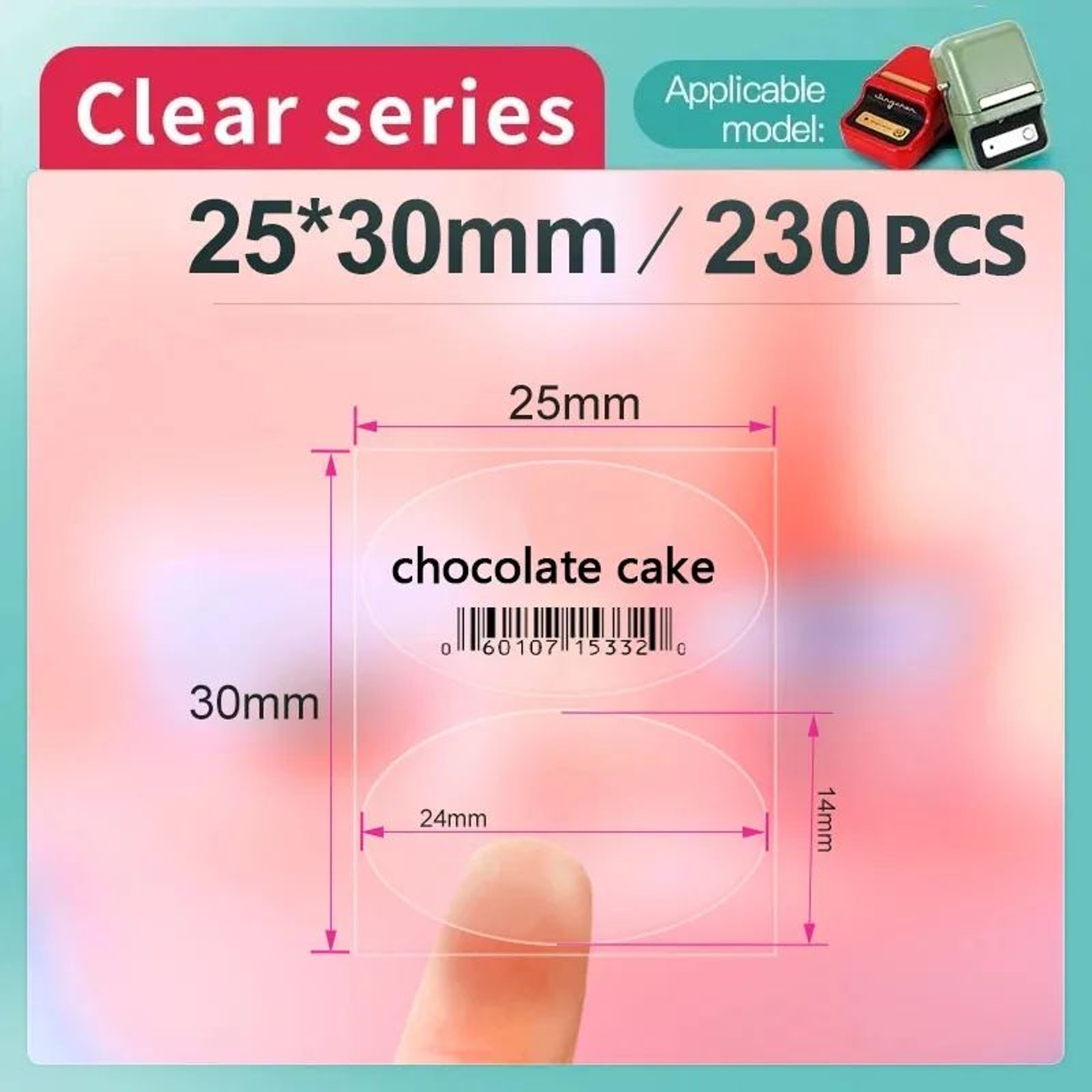 Niimbot B1 B21 Transparent Thermal Labels 5