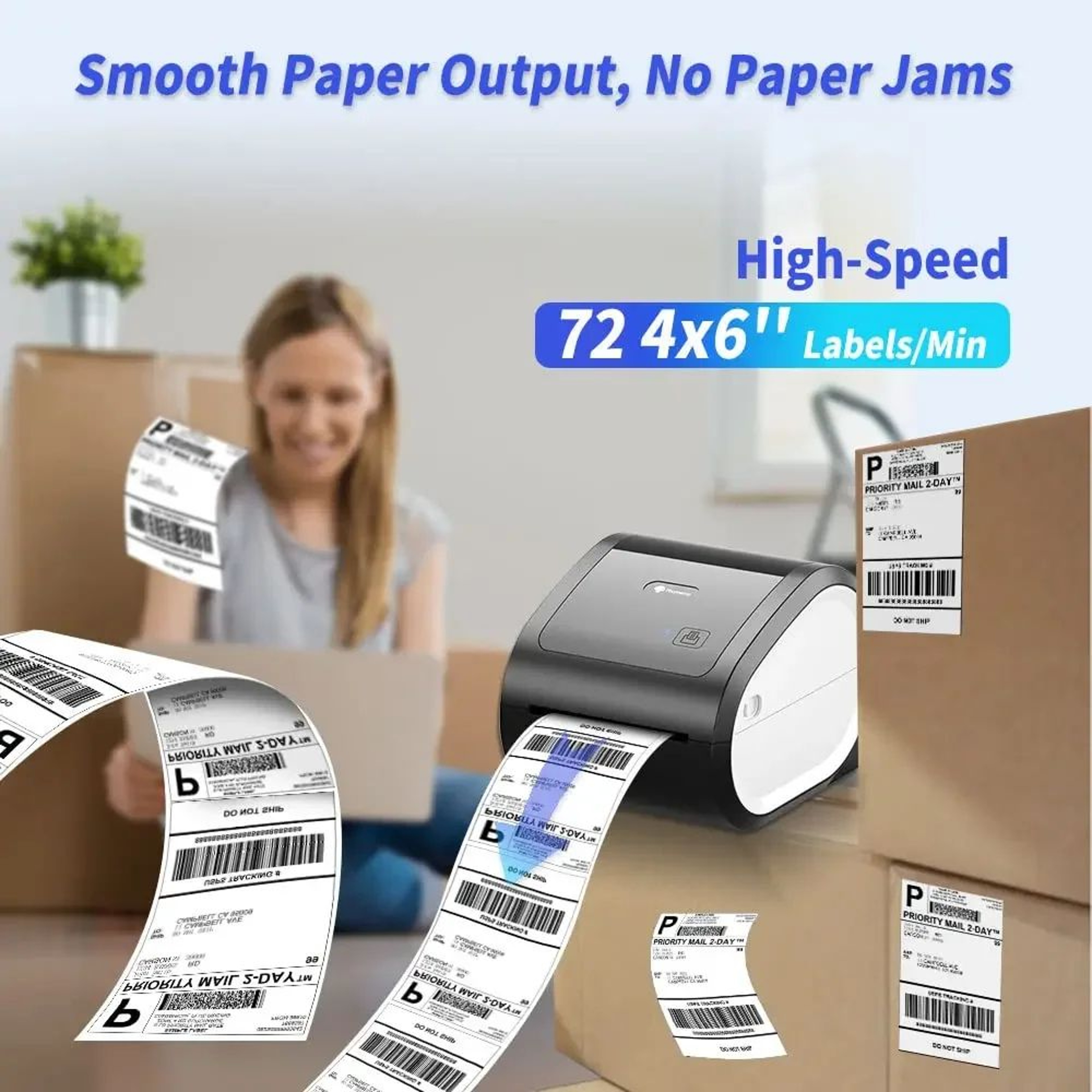 Wireless Bluetooth Shipping Label Printer 5