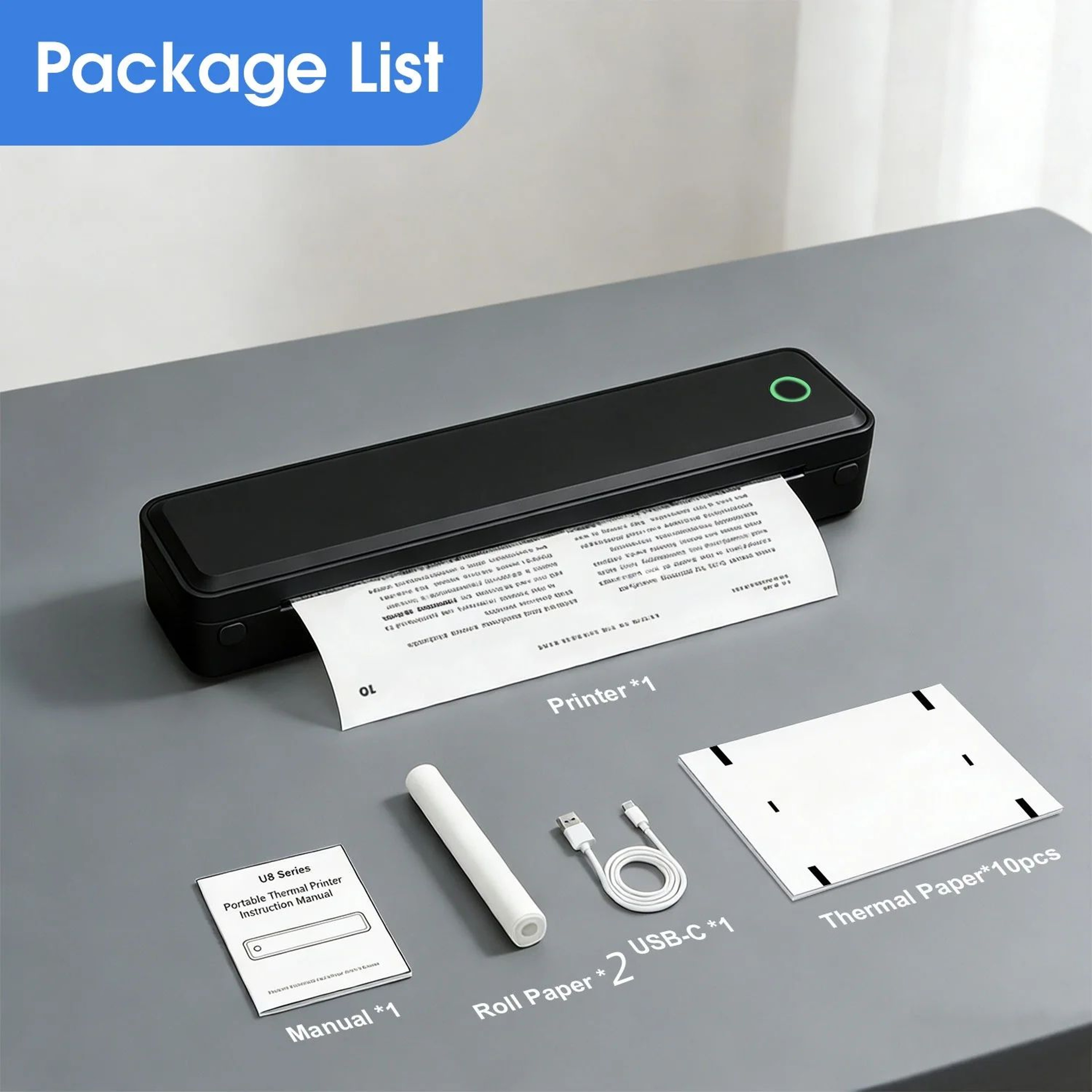 A4 Bluetooth Portable Document Printer 8