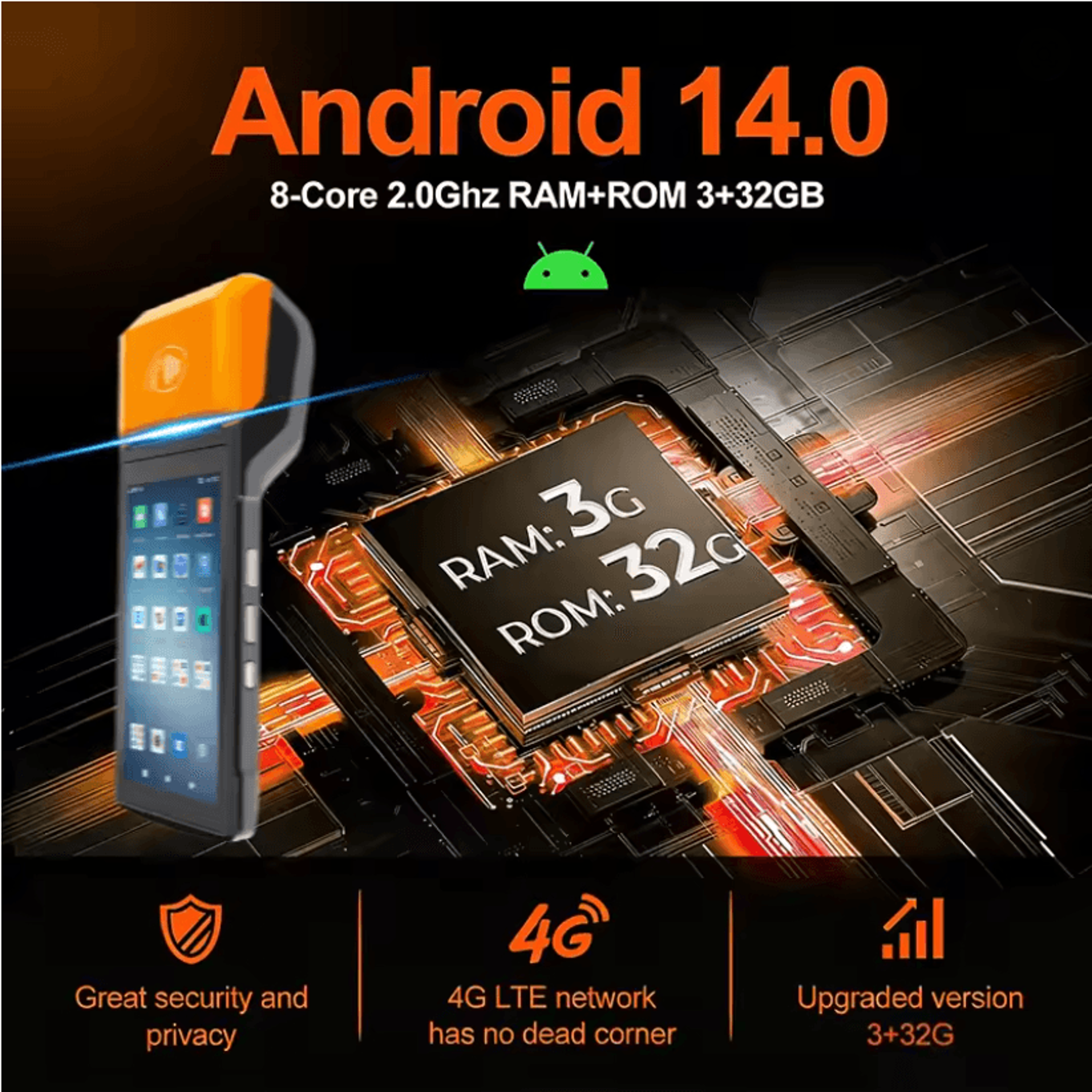 Android 14 Handheld POS Receipt Printer 1