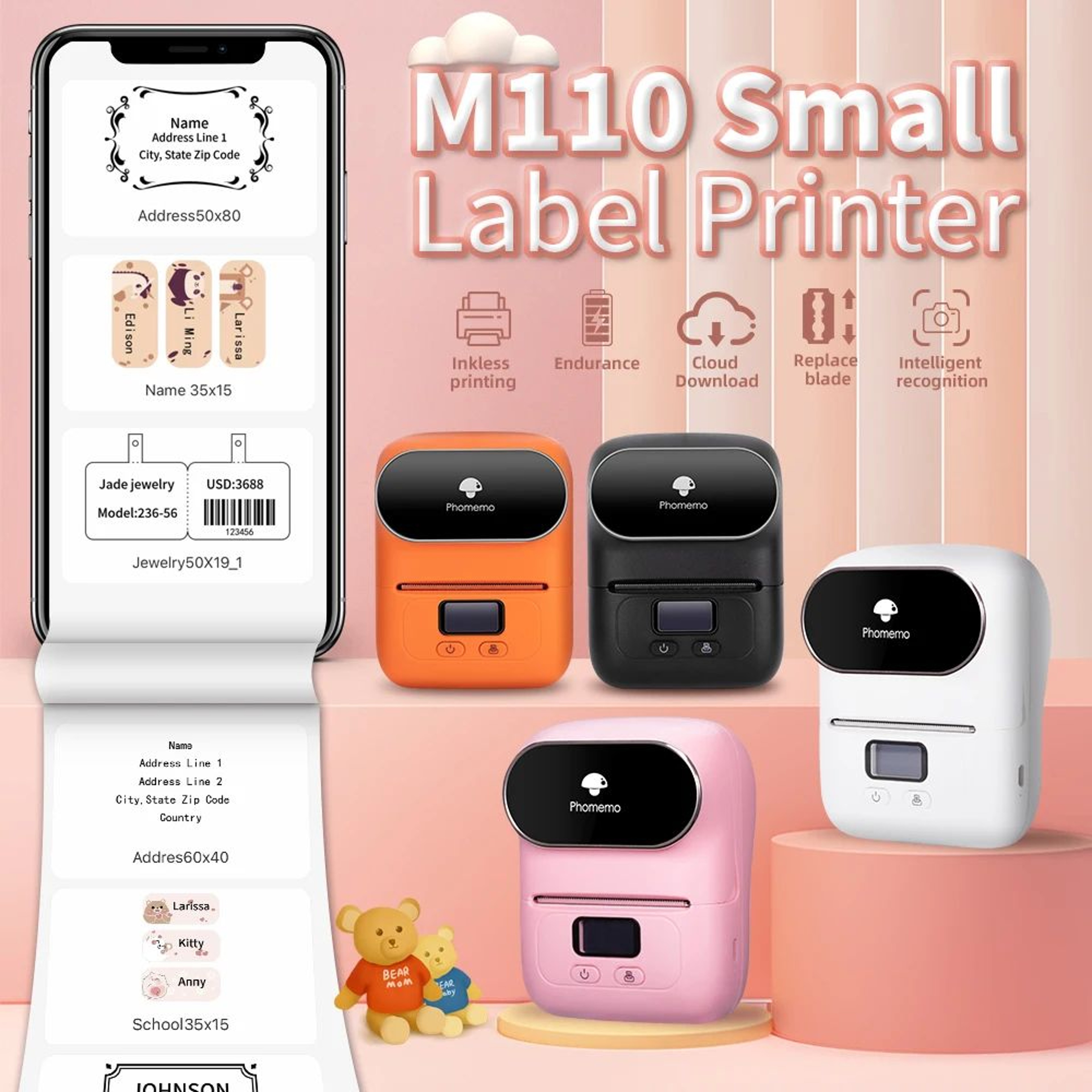 Phomemo M110 Portable Bluetooth Label Printer 1