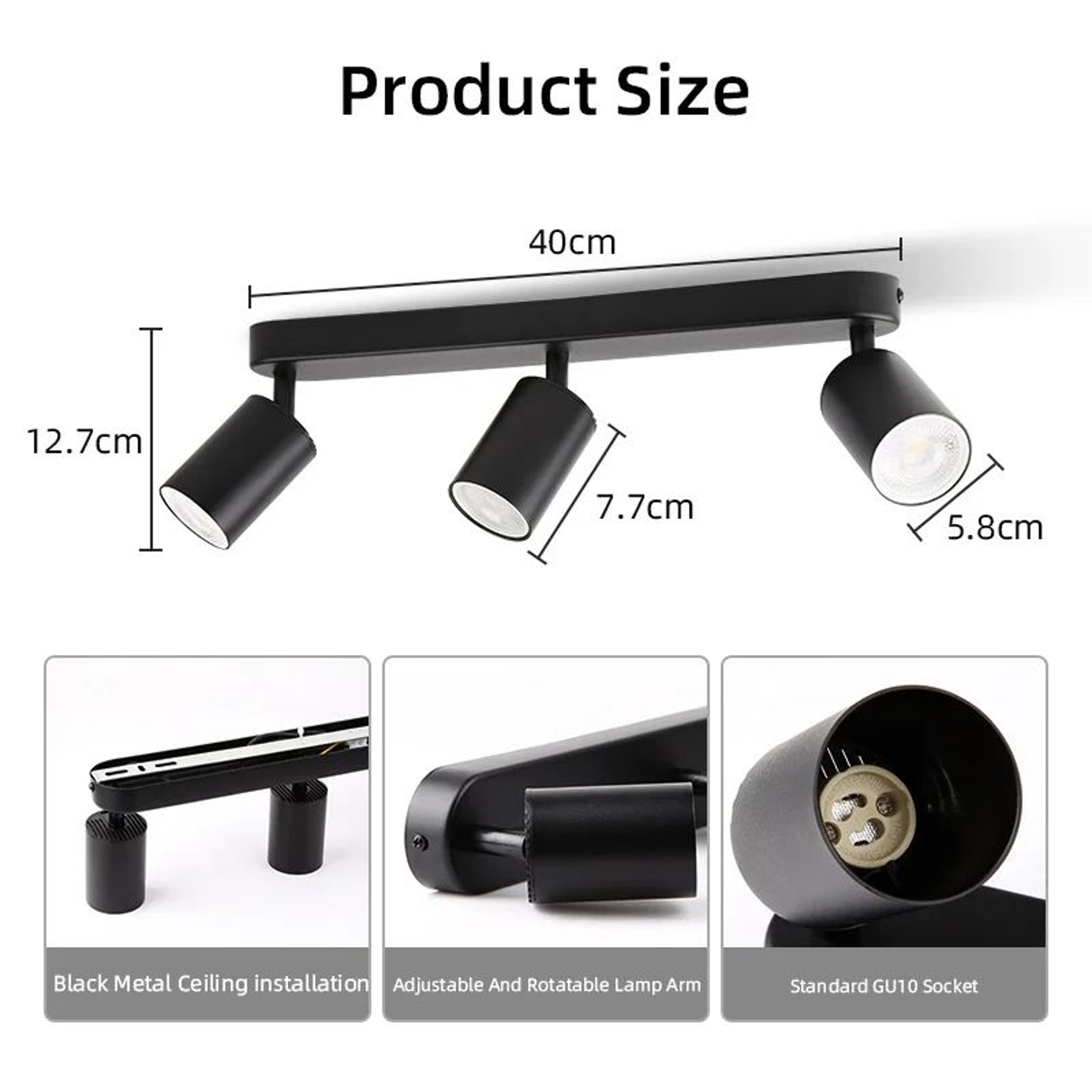 Adjustable GU10 Pendant Spotlight Ceiling Lamp 12