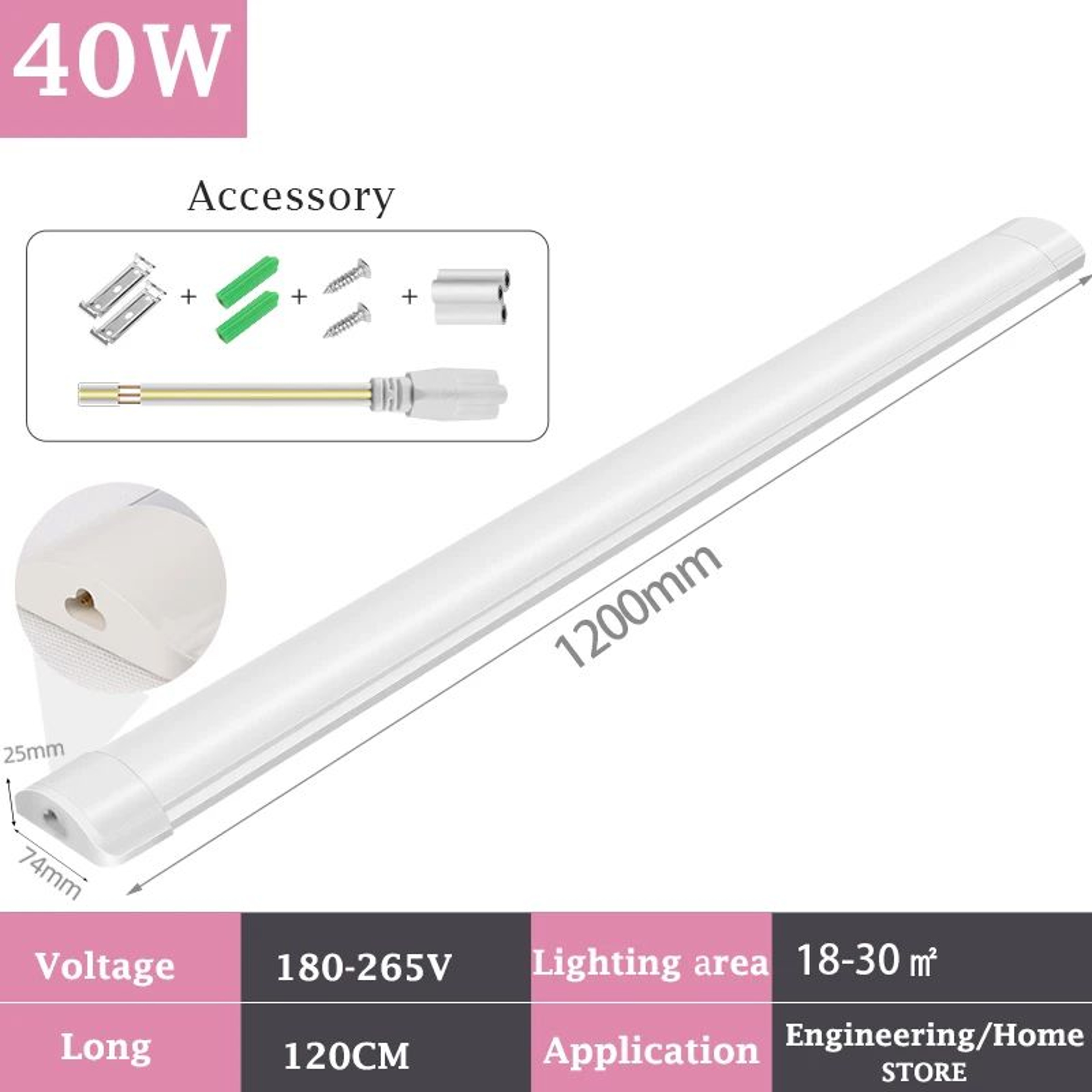 40W LED Tube Light Bar 10