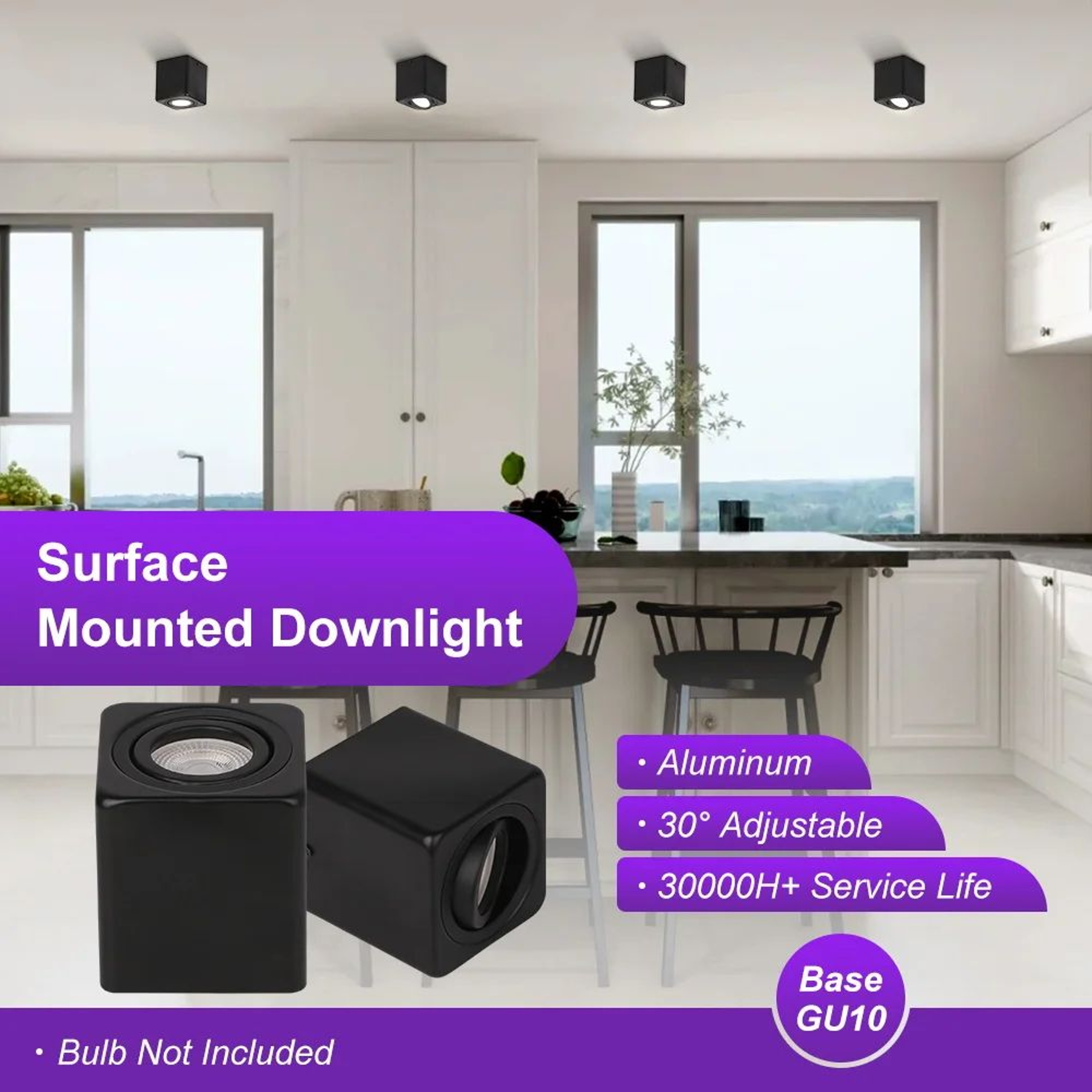 GU10 Surface Mounted LED Ceiling Spotlight 2