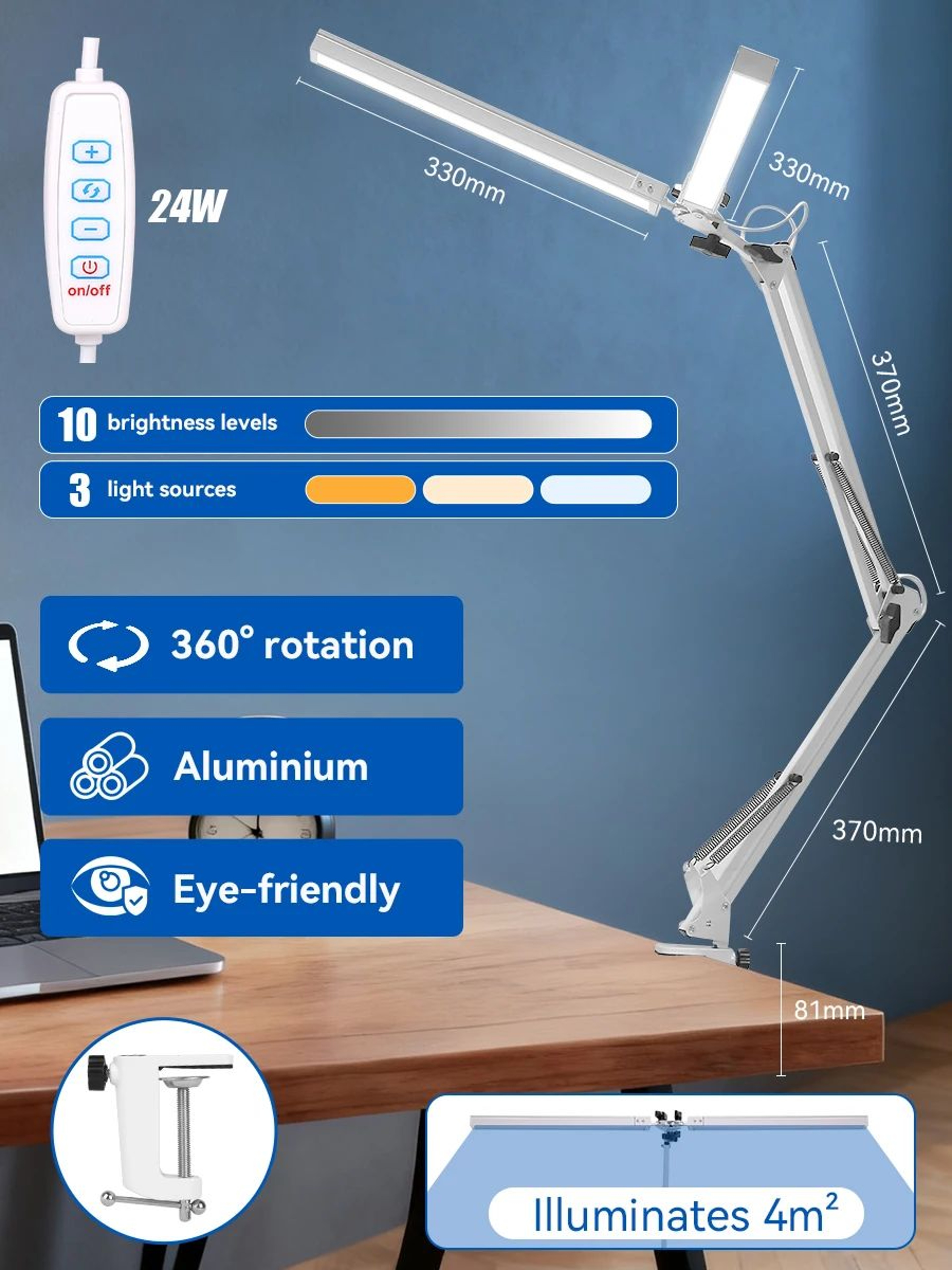 LED Monitor Light Bar With Adjustable Brightness 7