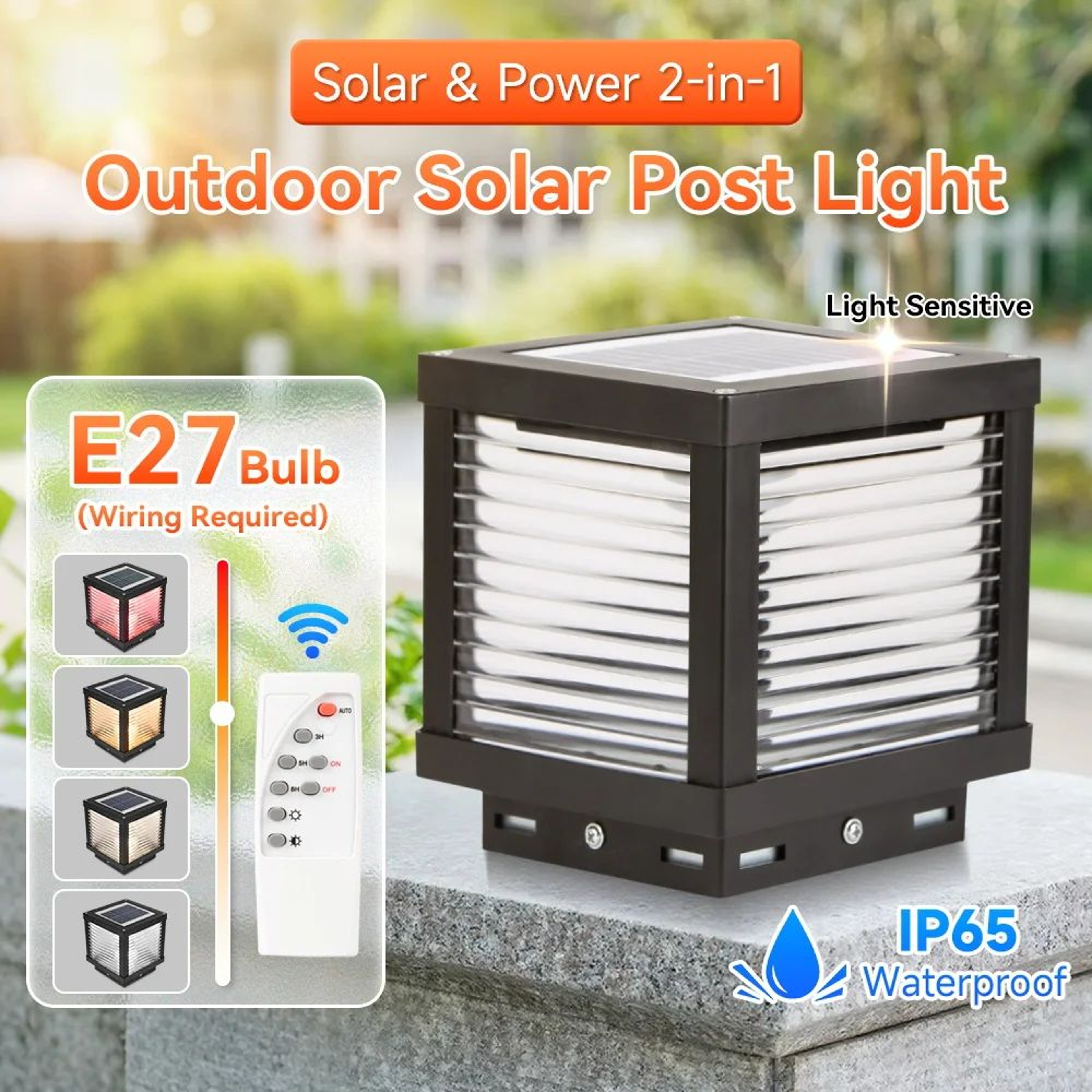 Solar LED Outdoor Pillar Light 0