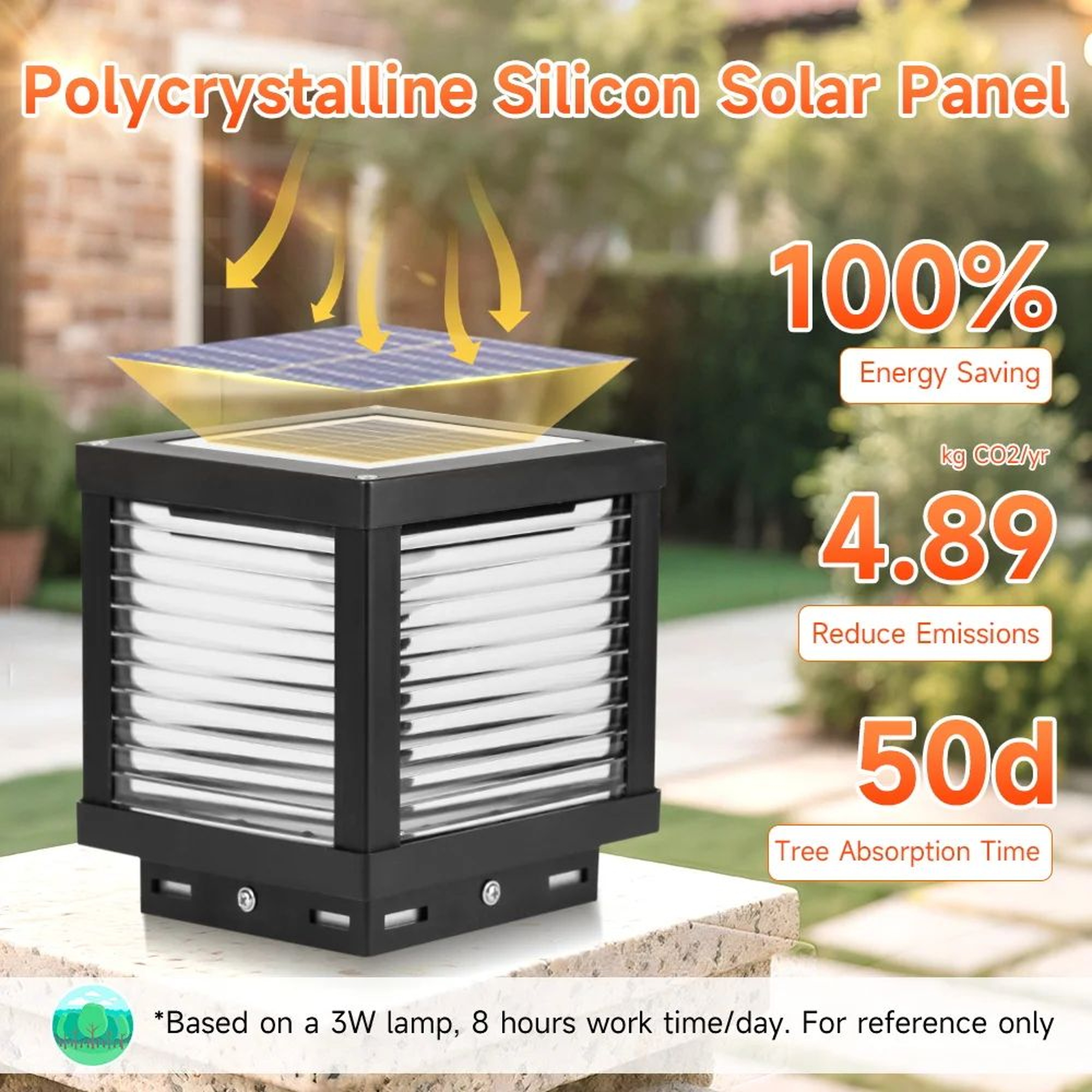Solar LED Outdoor Pillar Light 3