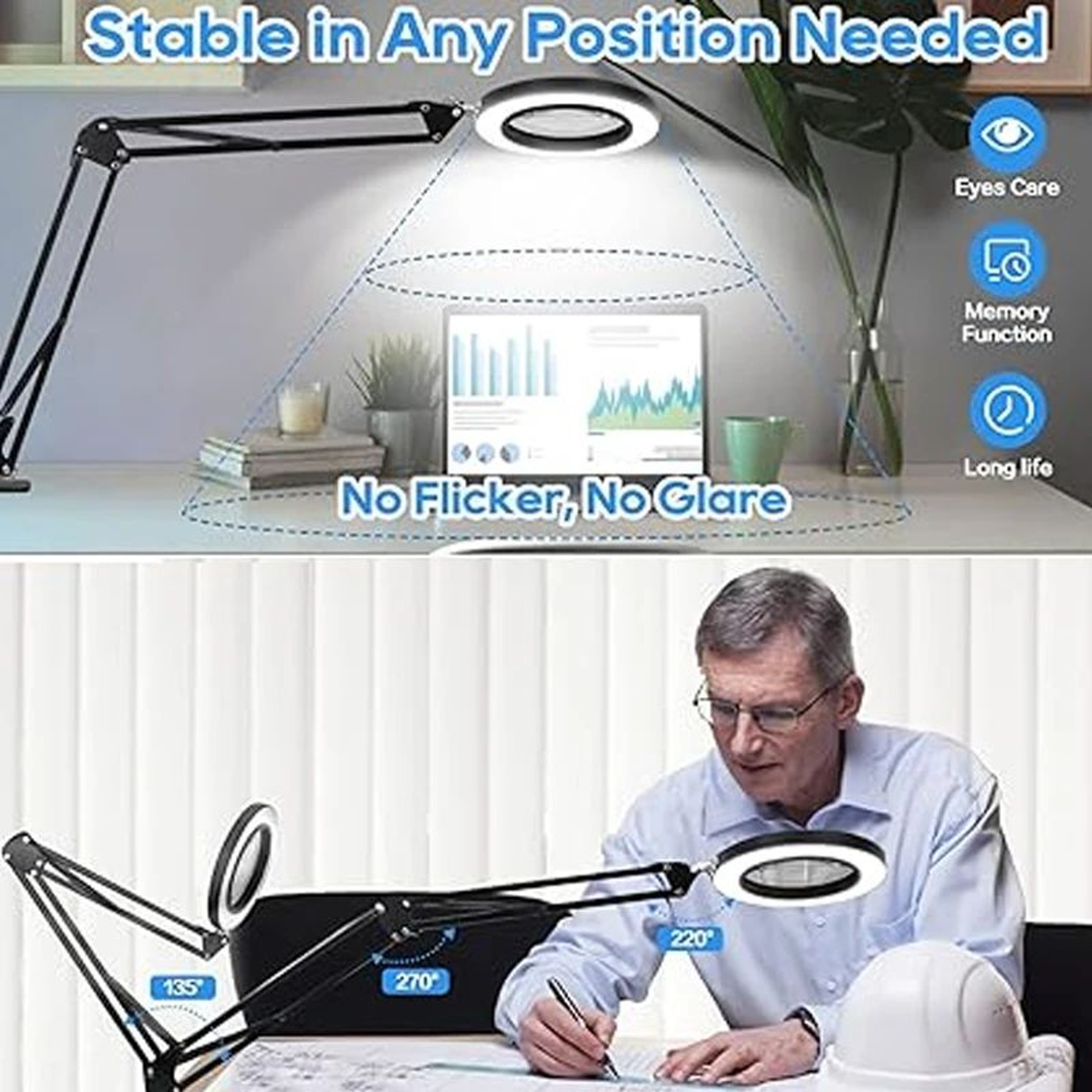 Double Head LED Desk Lamp 2
