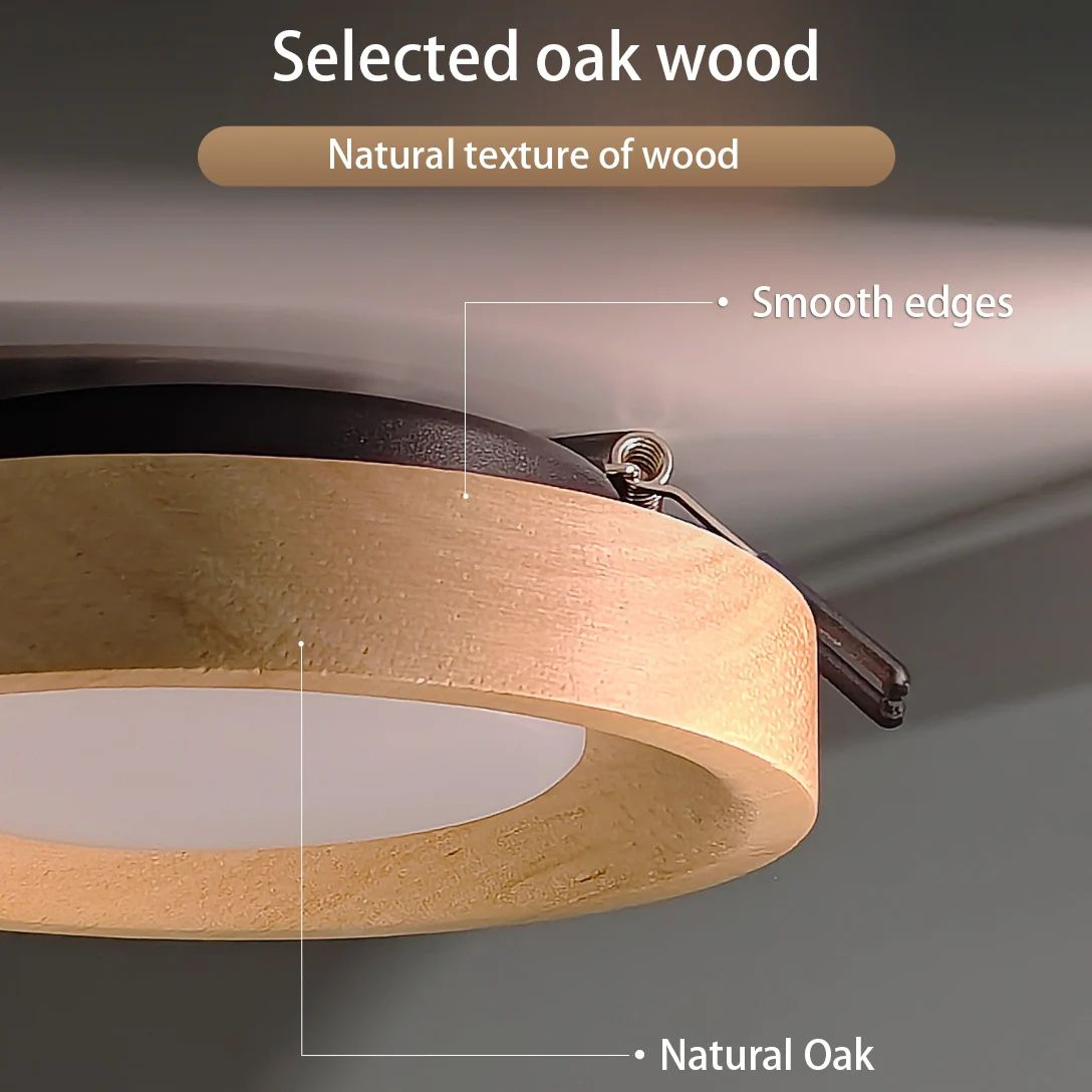 Solid Wood LED Ceiling Spotlight 3