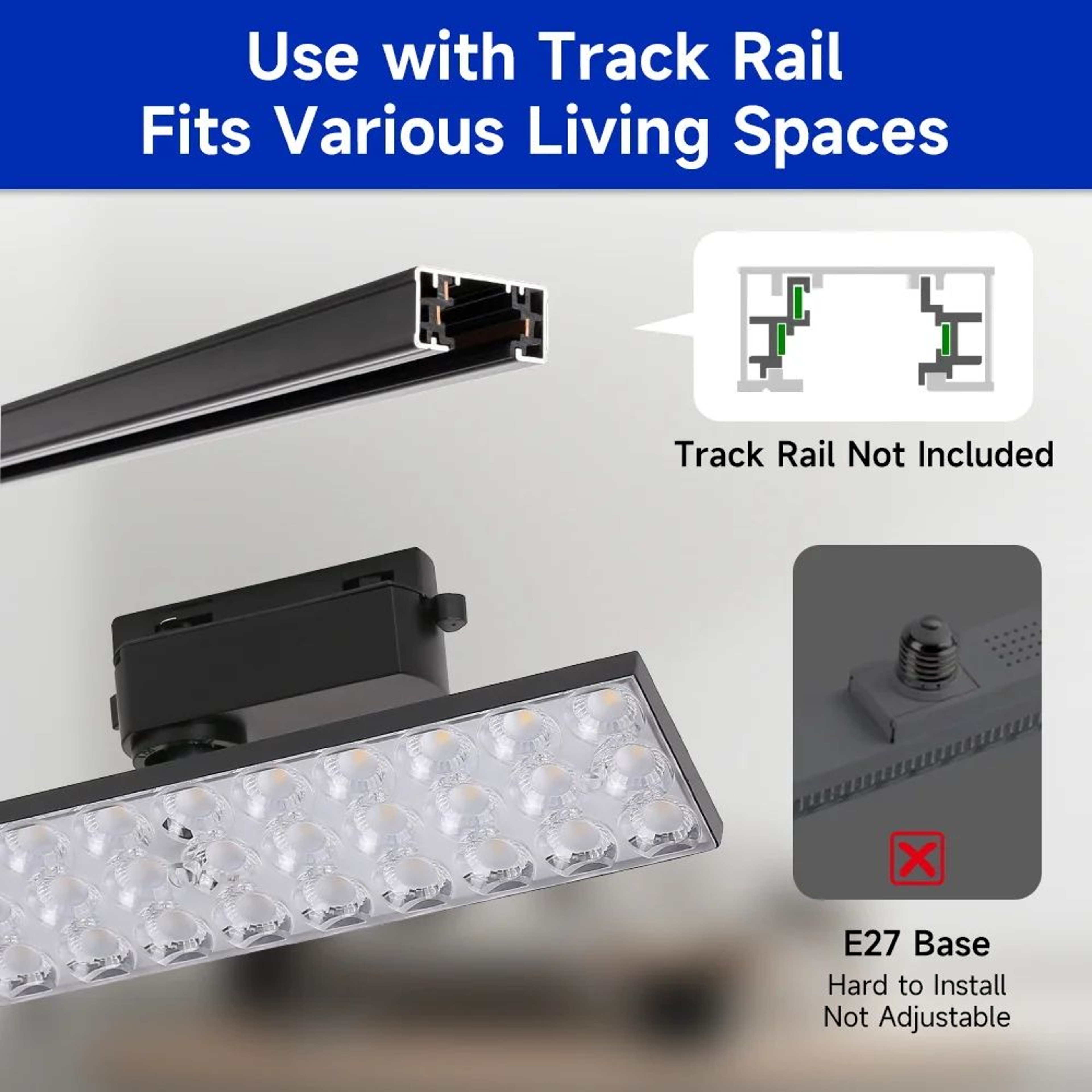 Ultra Bright LED Track Spotlight 0