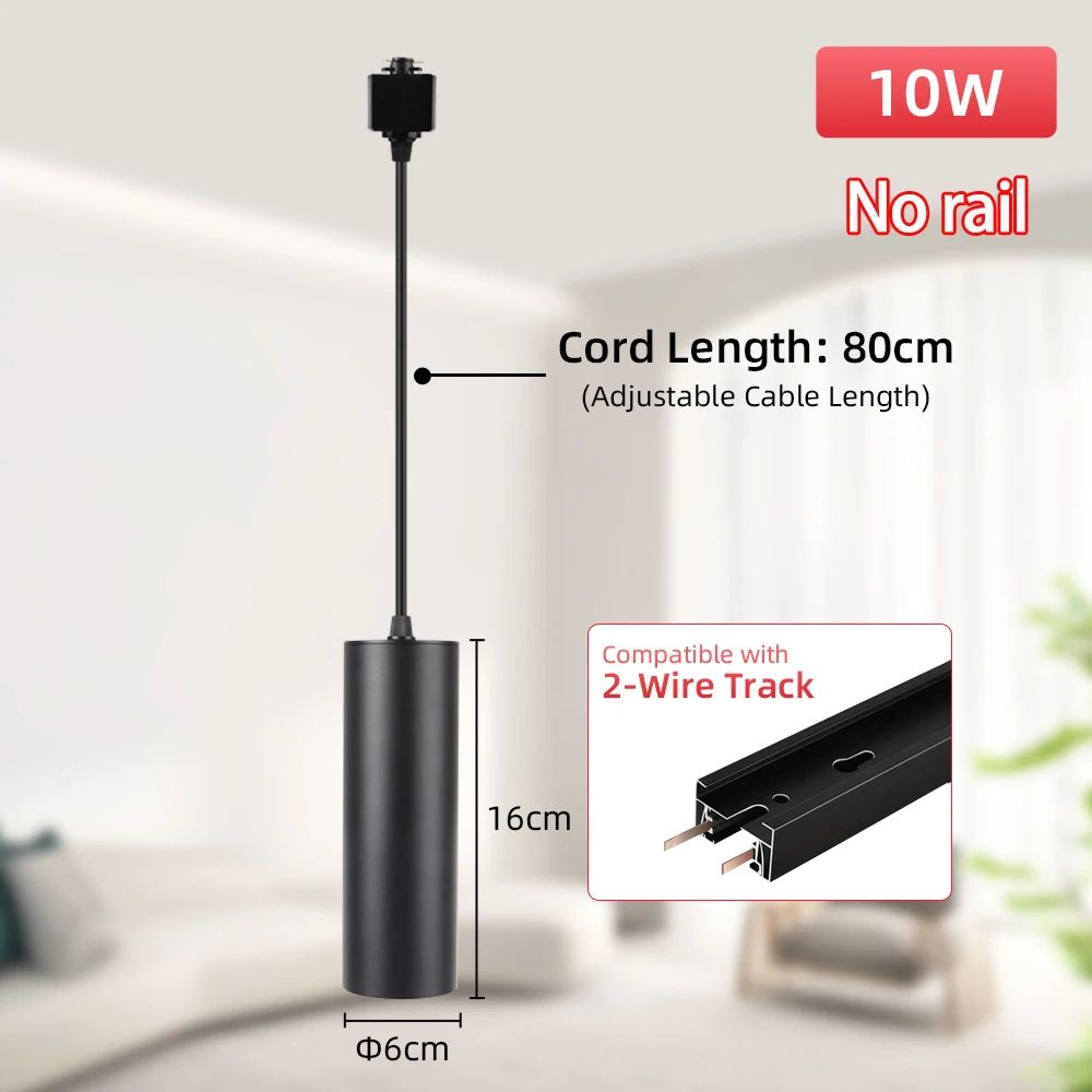 Modern LED Track Pendant Light 6