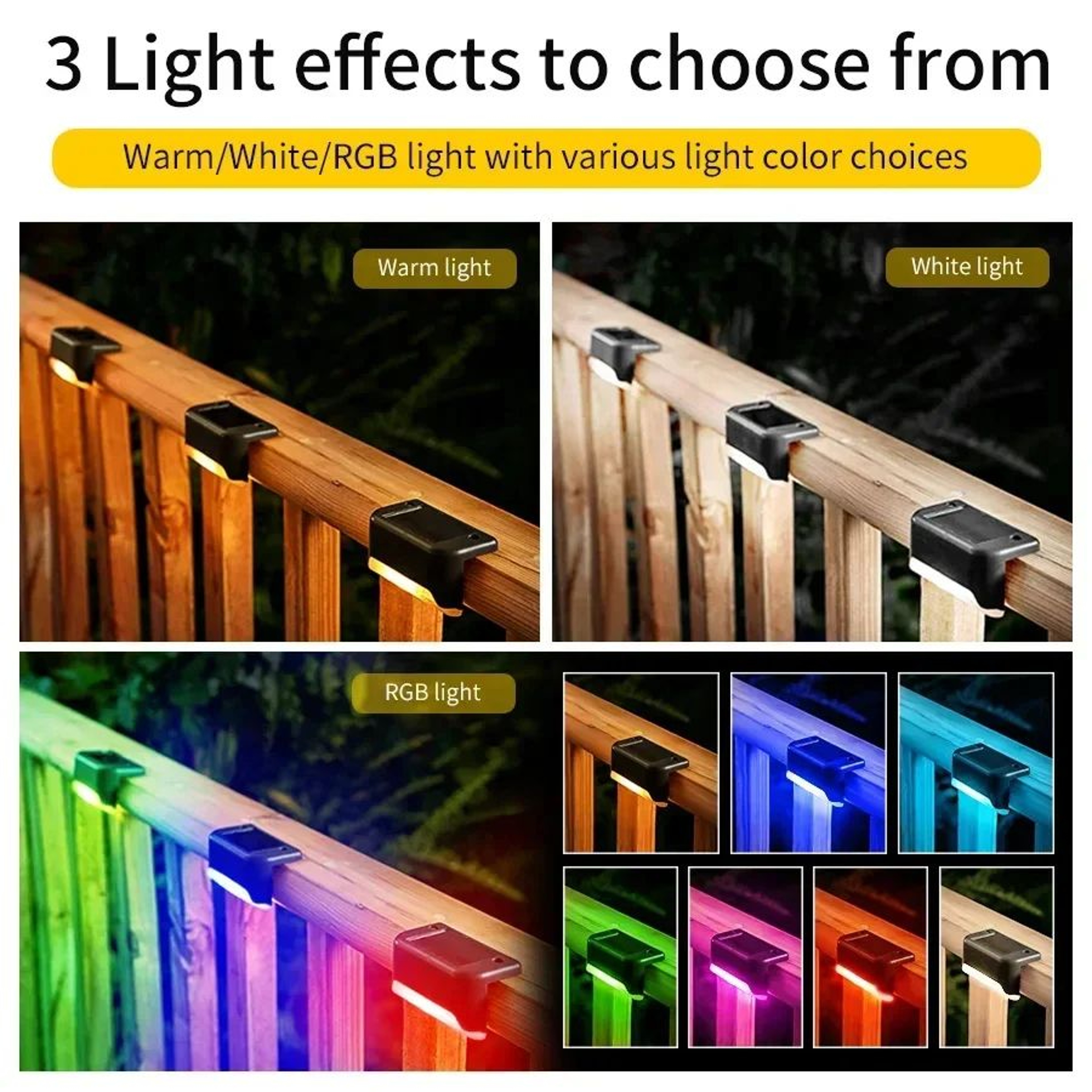 Waterproof Solar LED Deck Lights 5