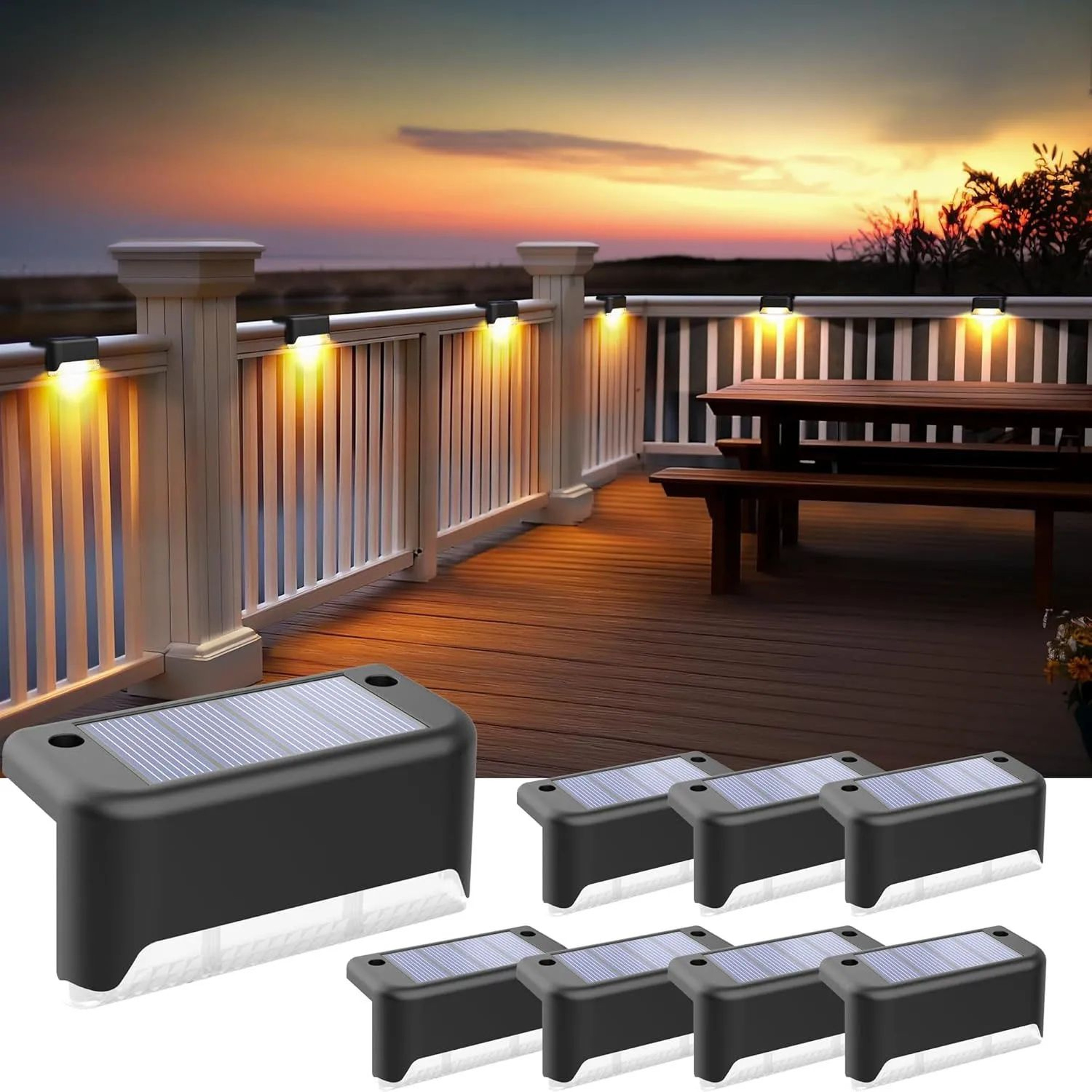 Waterproof Solar LED Deck Lights 4