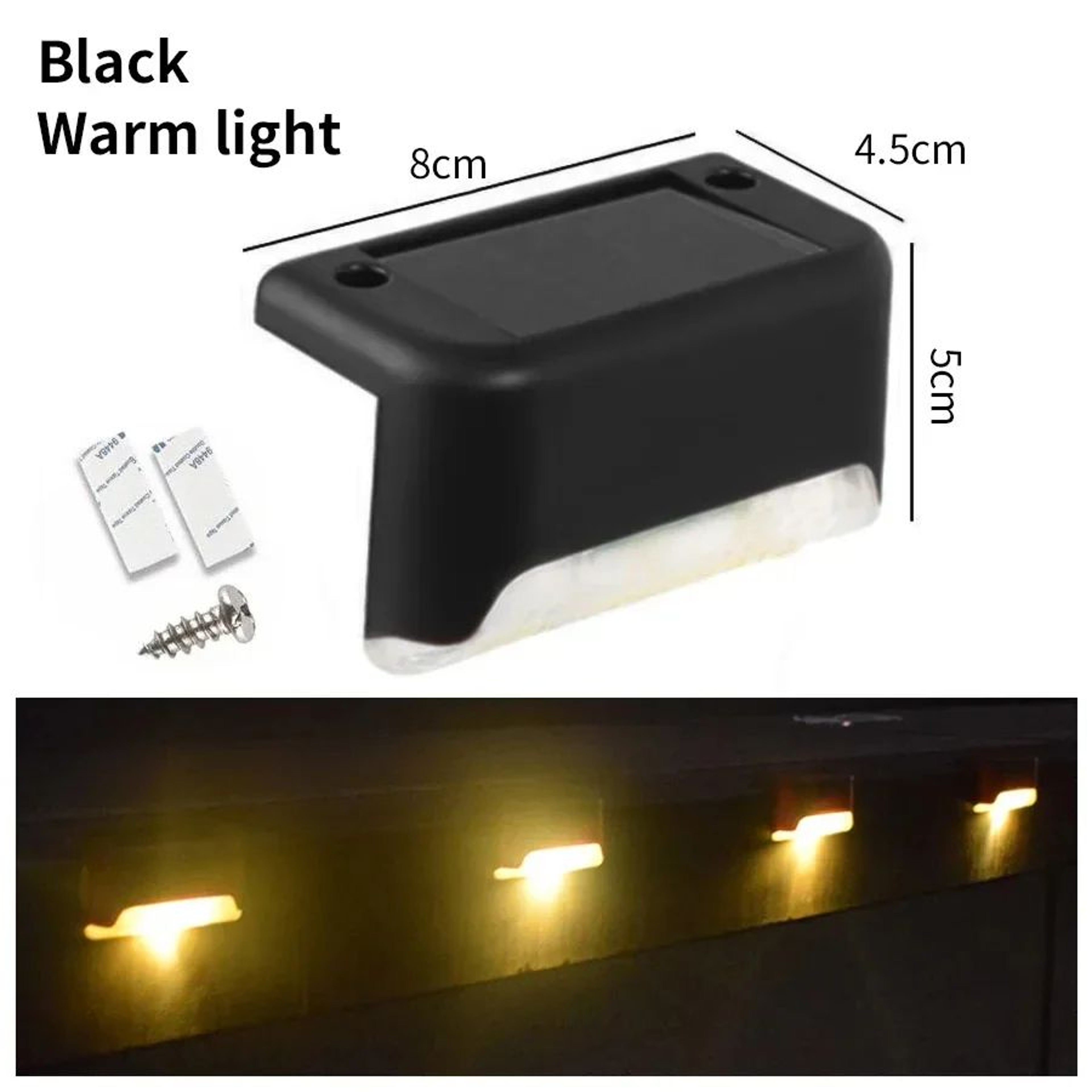 Waterproof Solar LED Deck Lights 7