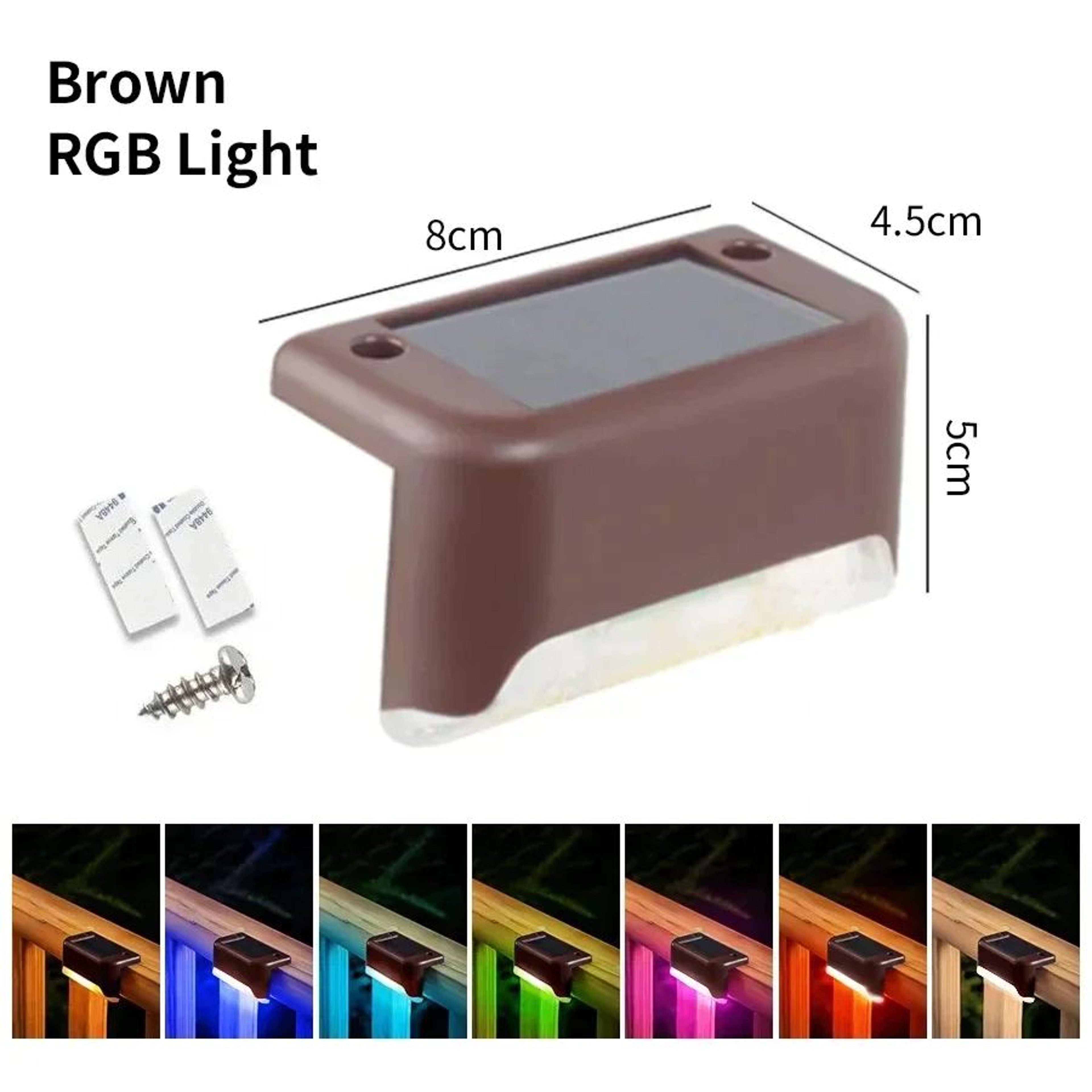 Waterproof Solar LED Deck Lights 9