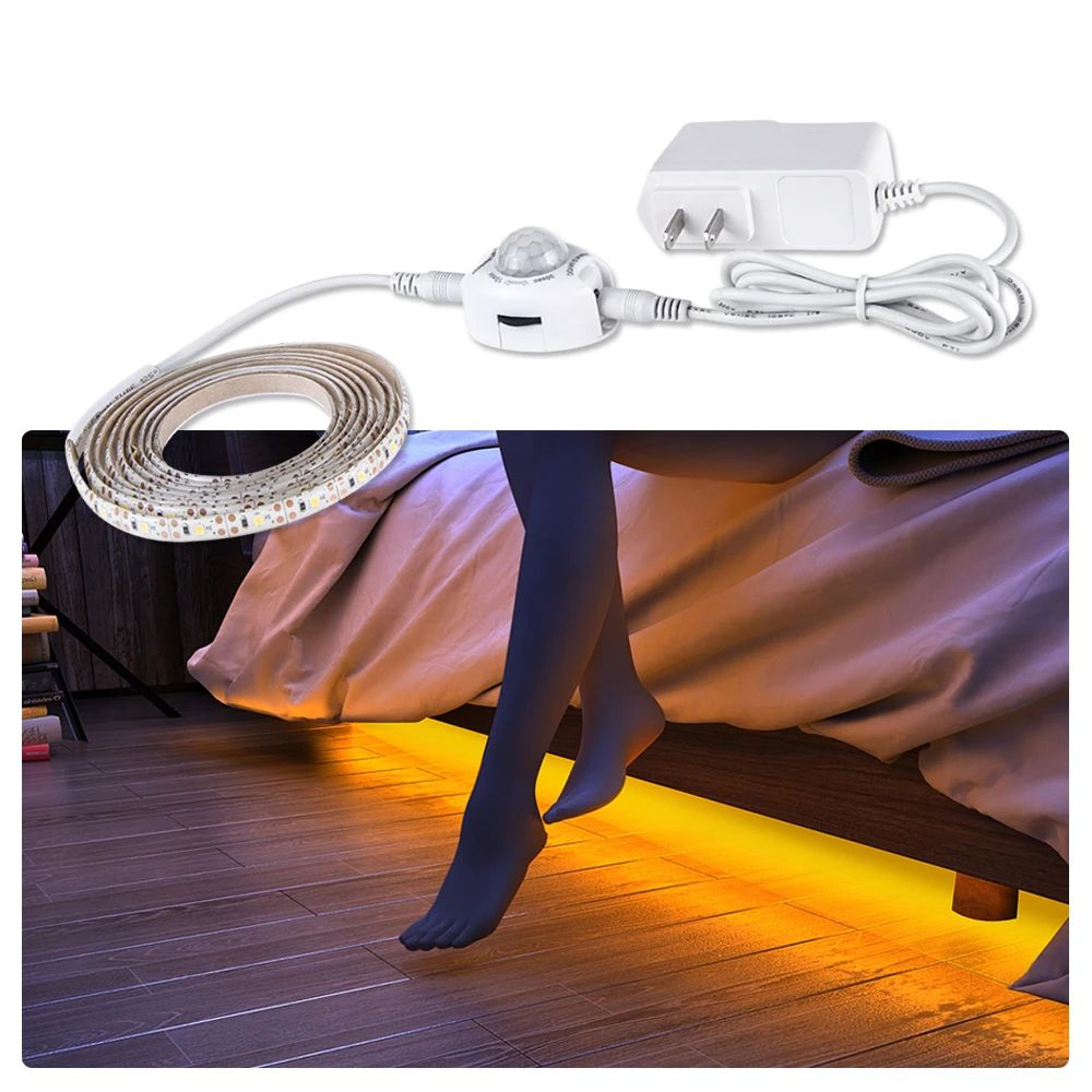 Flexible LED Motion Sensor Strip Light 0