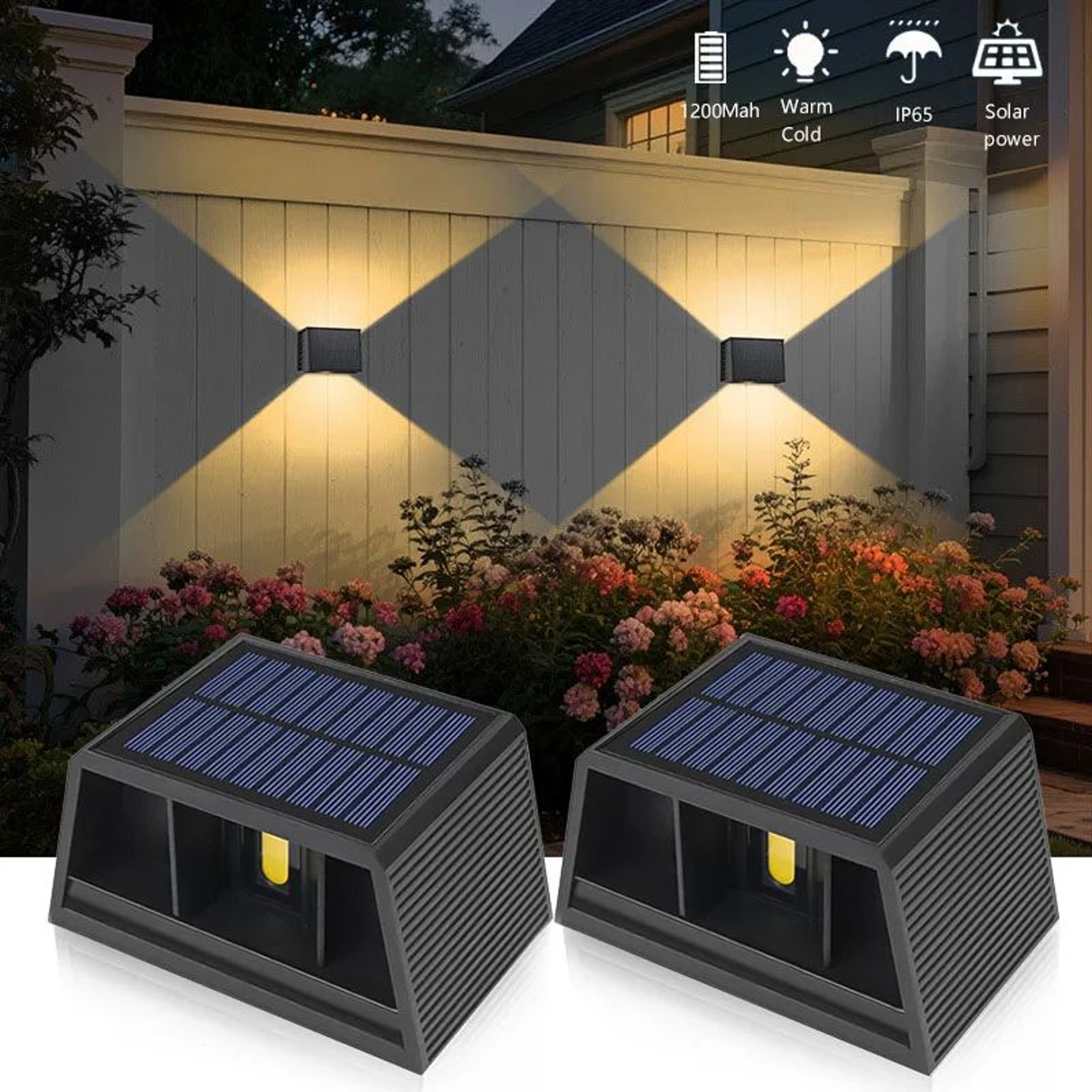 Solar LED Up And Down Wall Light 0