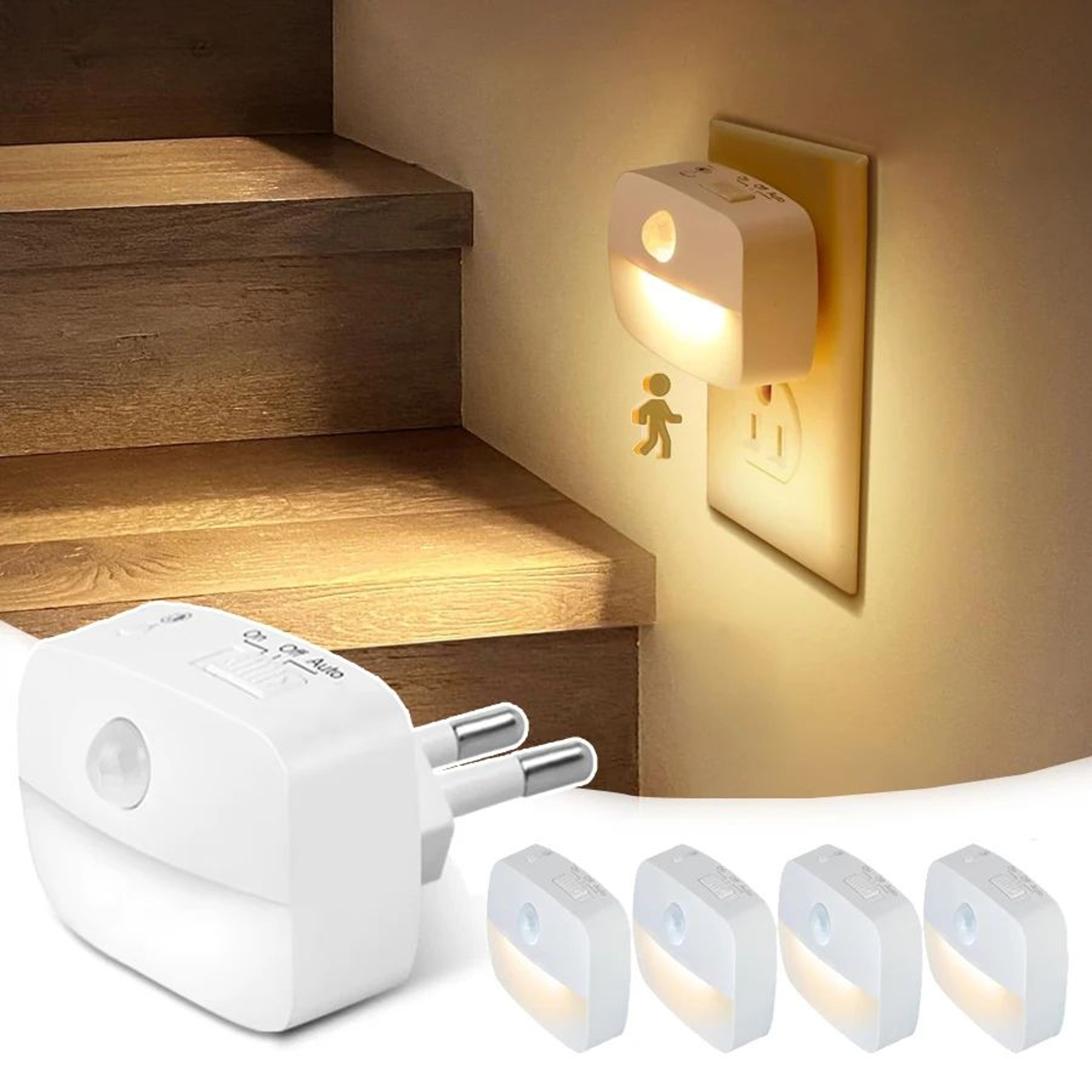 Smart LED Plug In Motion Sensor Night Light 0