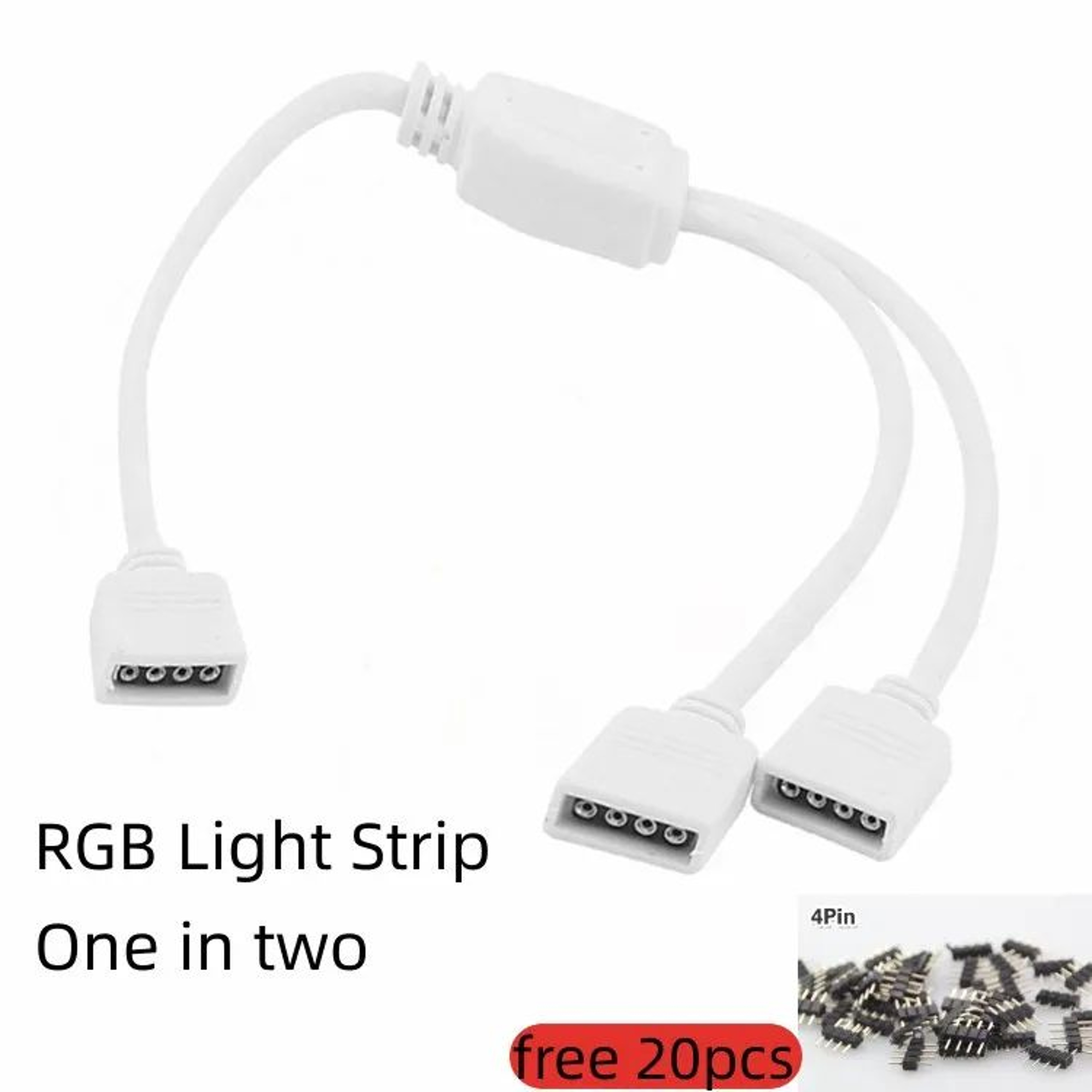 4 Pin RGB LED Strip Splitter Cable 7