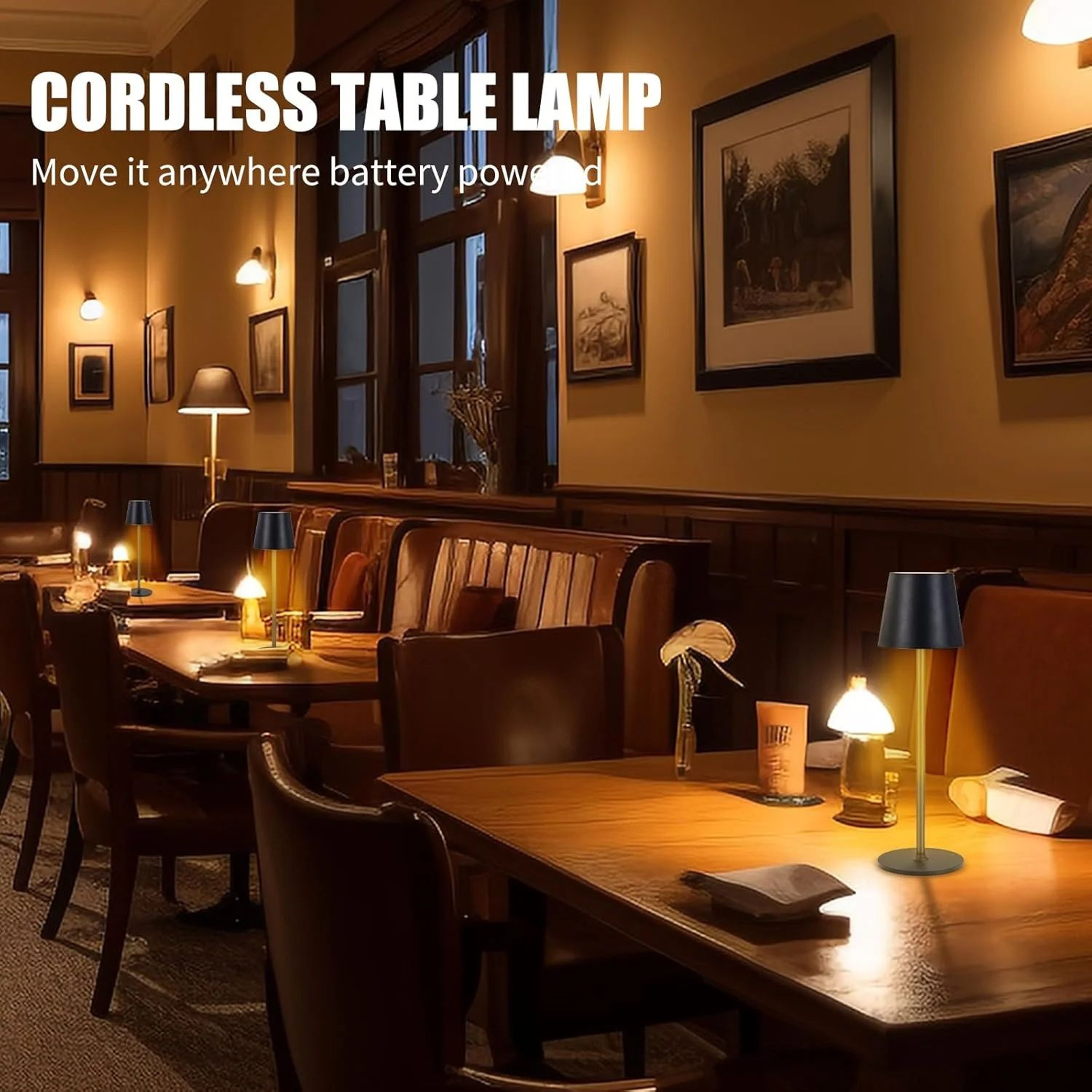 Rechargeable 3 Color Touch Table Lamp 5