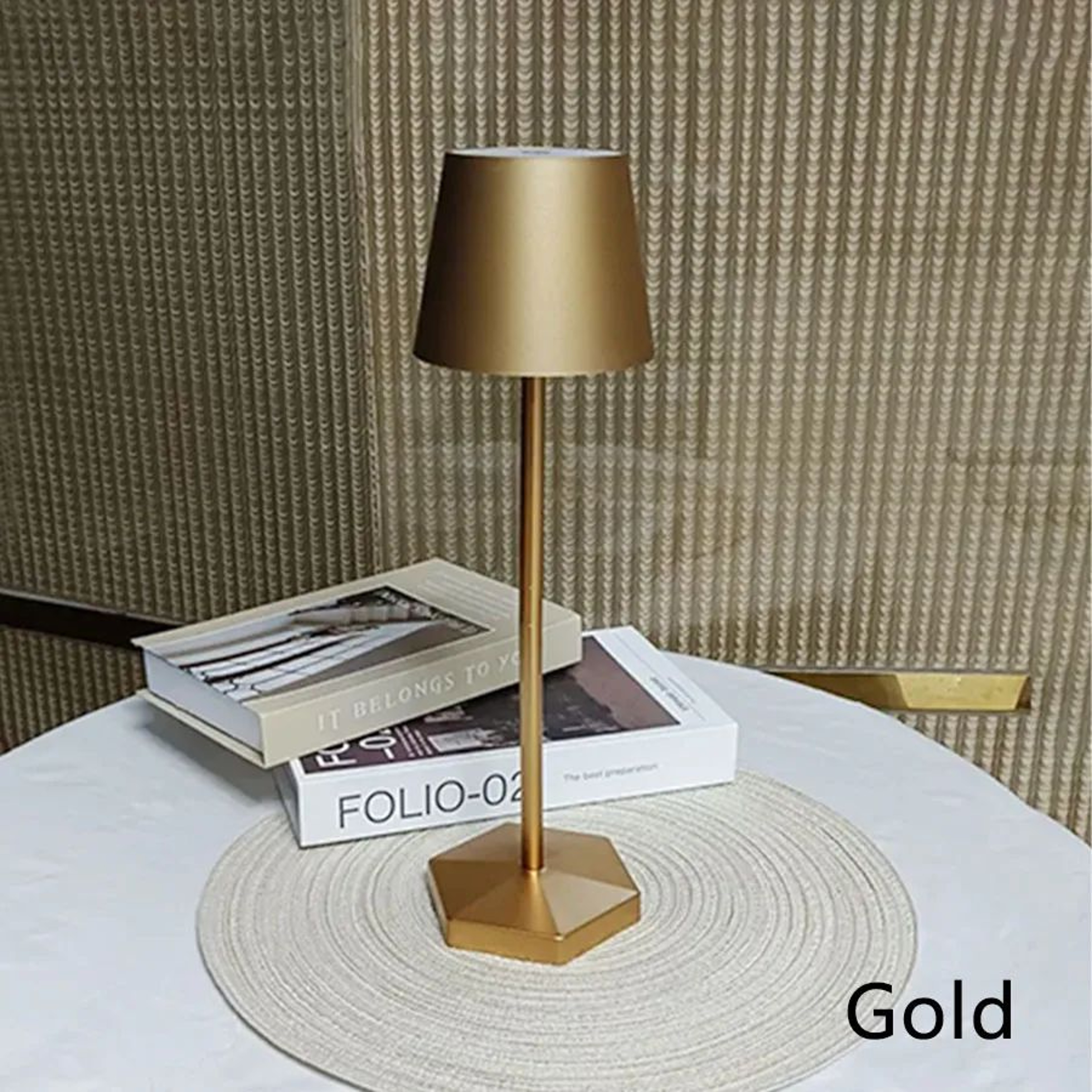 Wireless 3 Color LED Touch Table Lamp 8