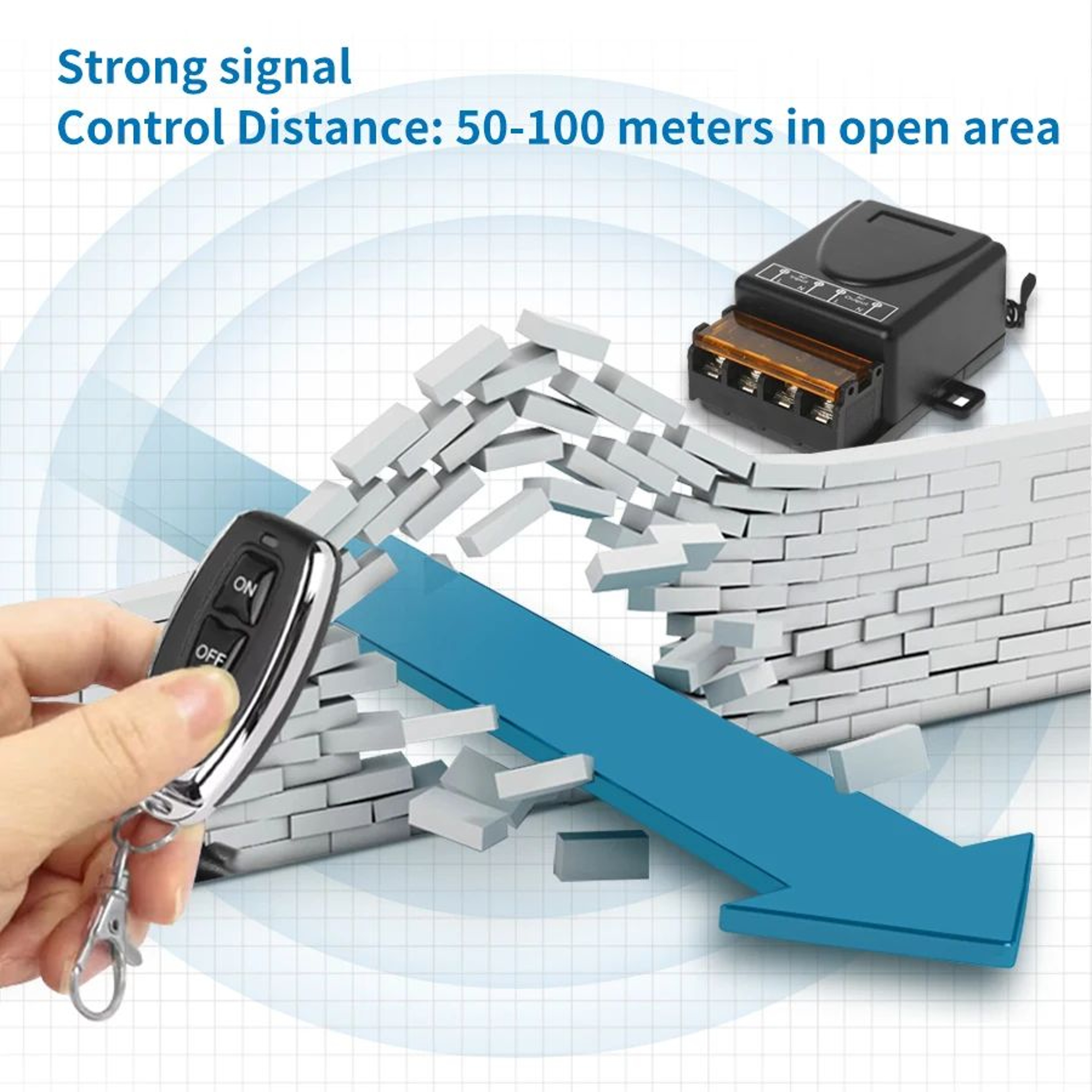433MHz Wireless Remote Control Smart Switch 4