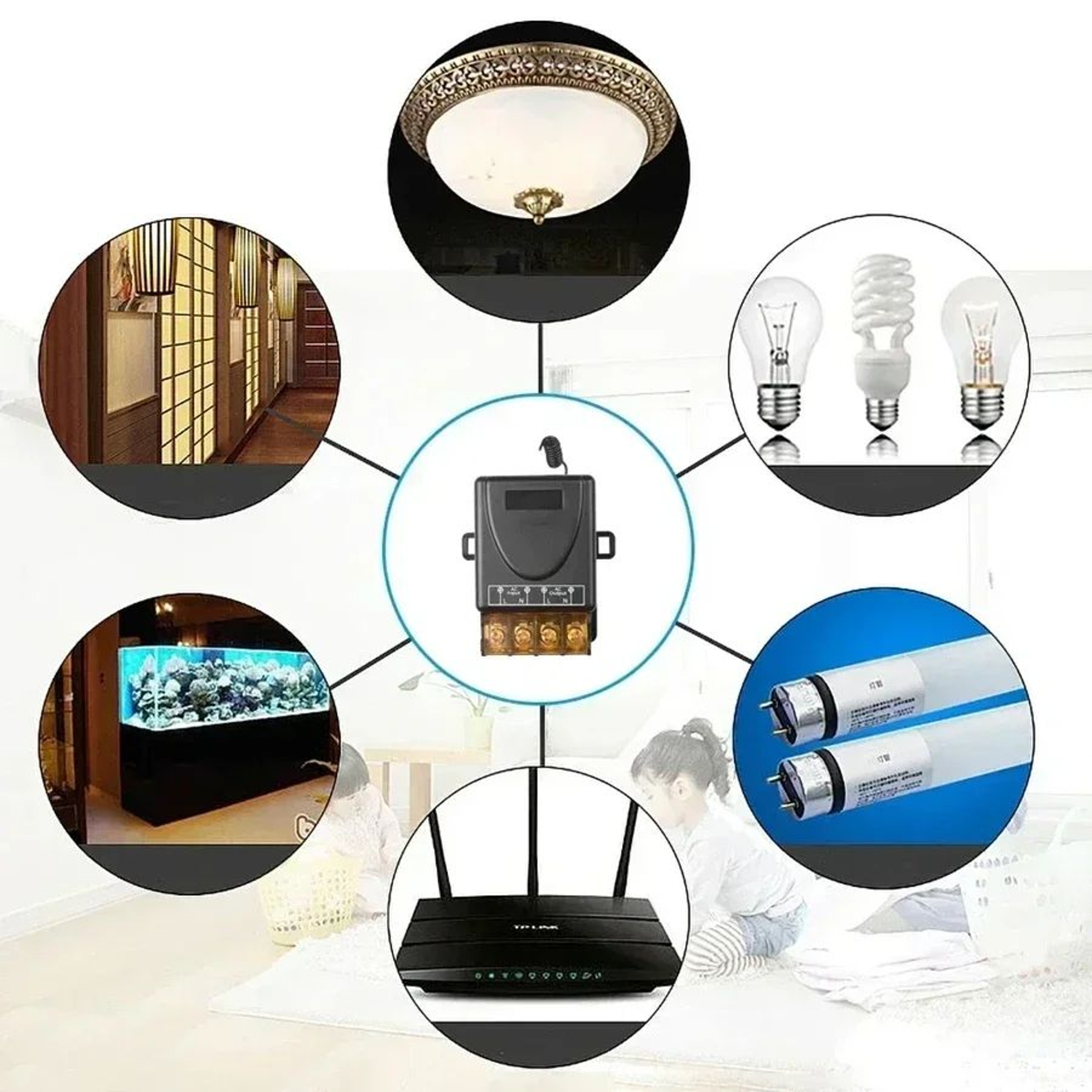 433MHz Wireless Remote Control Smart Switch 5
