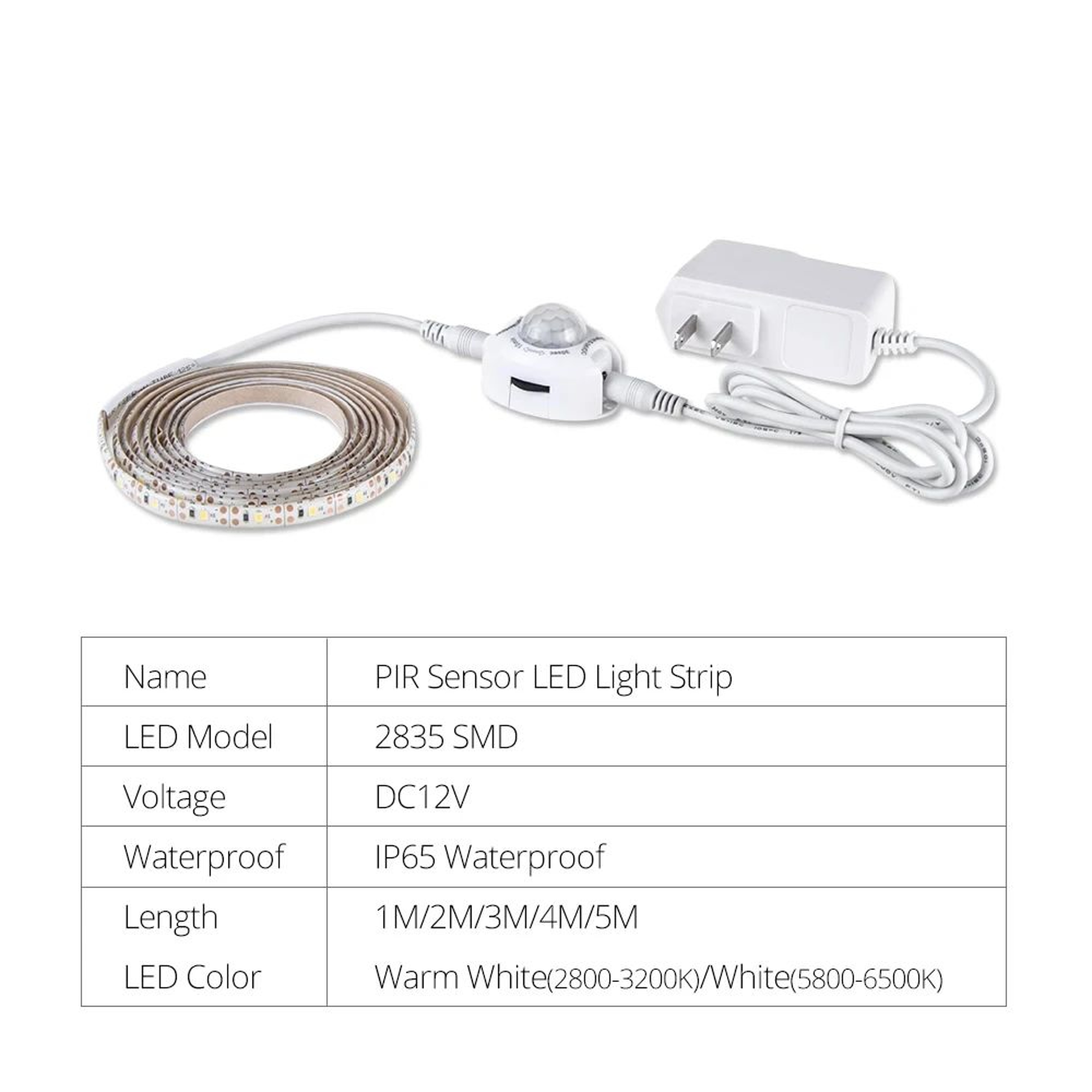 Waterproof Motion Sensor LED Strip Light 1
