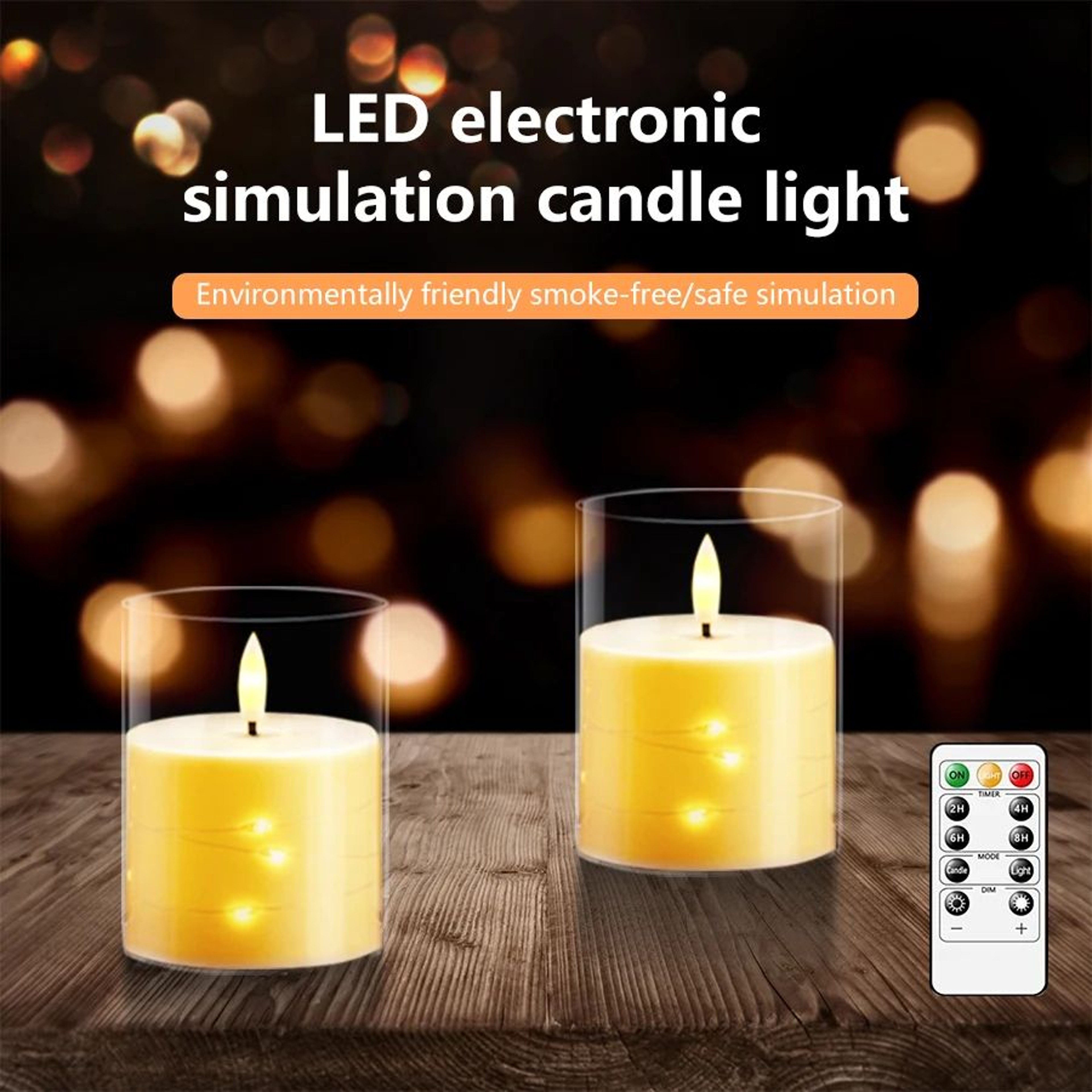 LED Flameless Flickering Candles 3 Pack 1