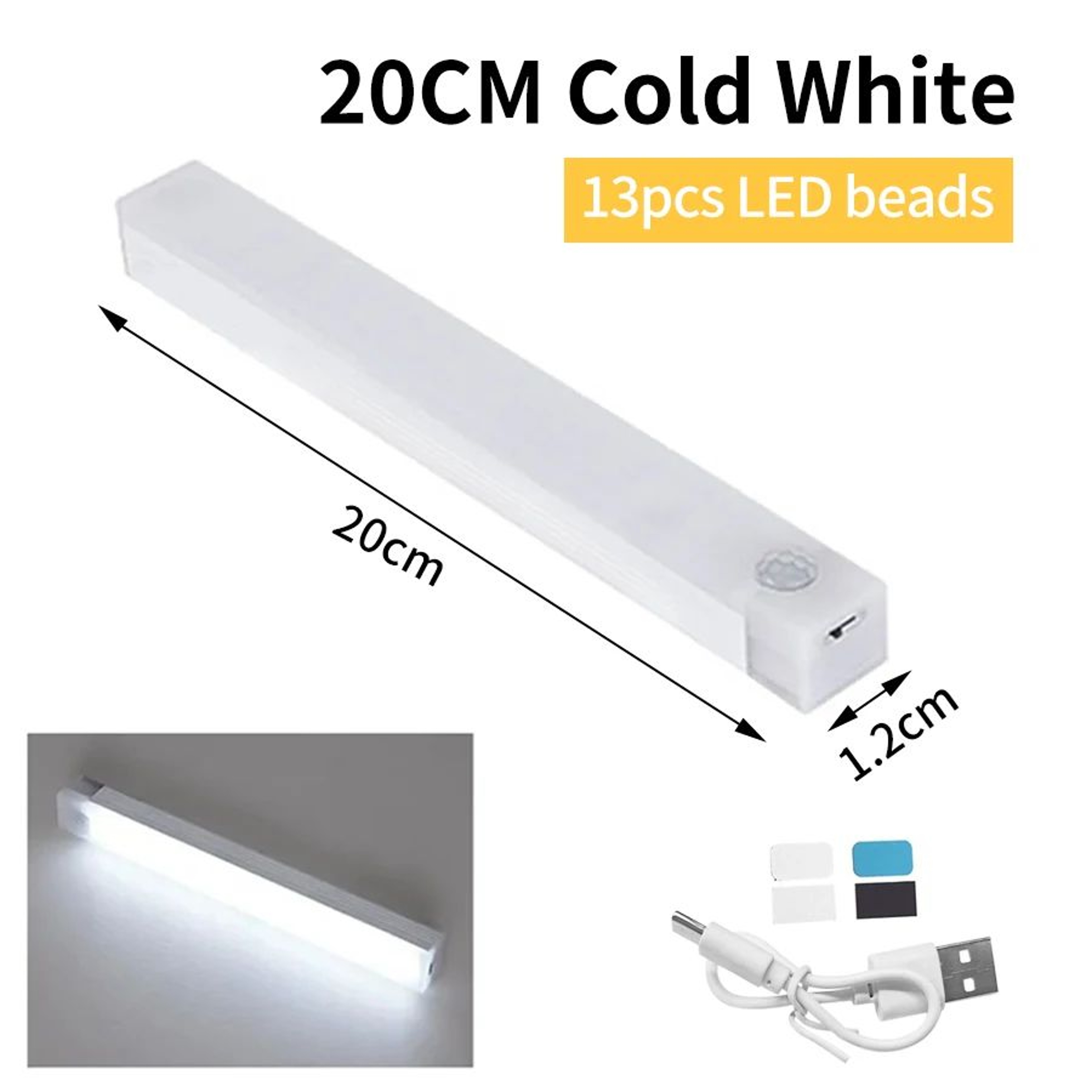 LED Motion Sensor Wardrobe Cabinet Light 8