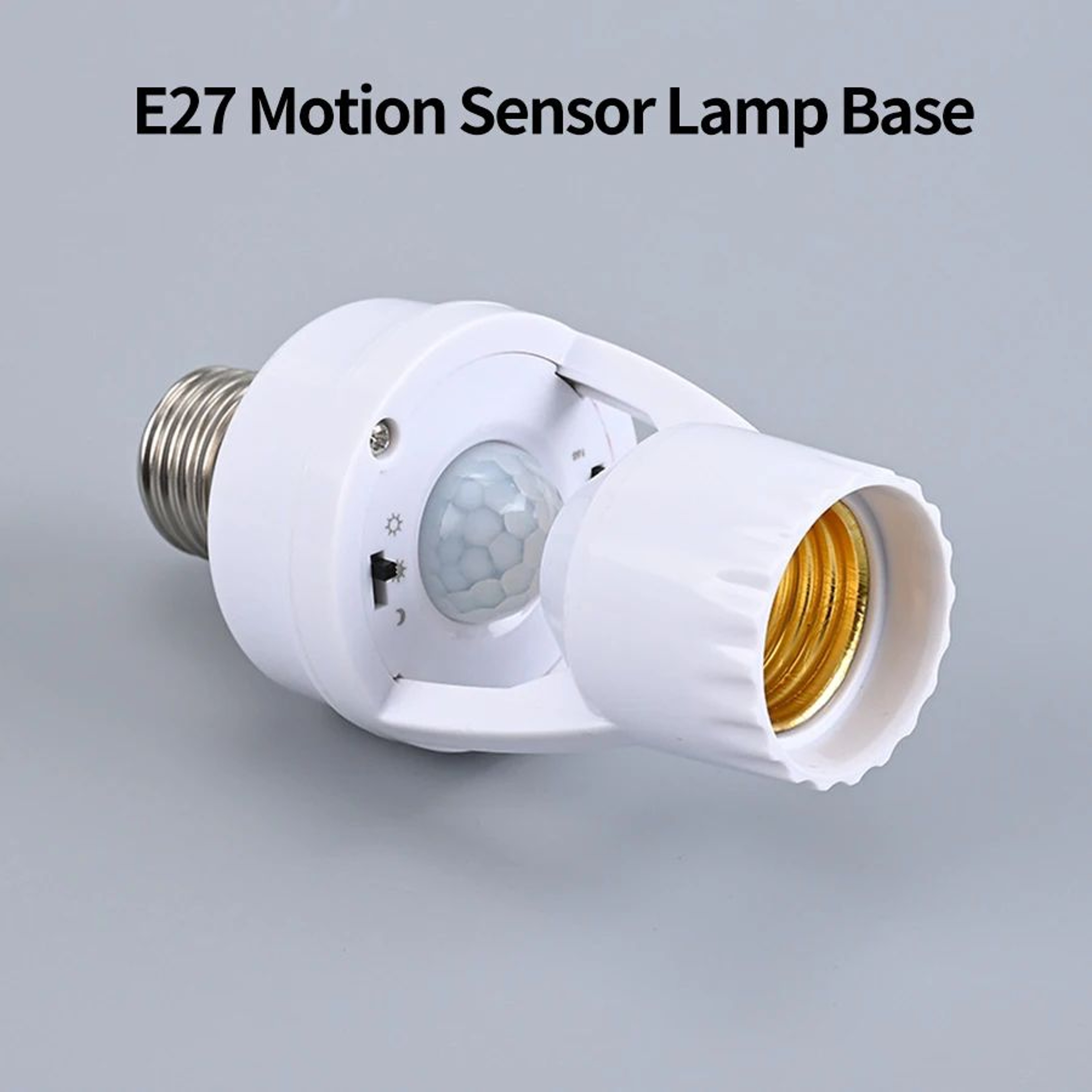 E27 PIR Motion Sensor Light Bulb Socket 2
