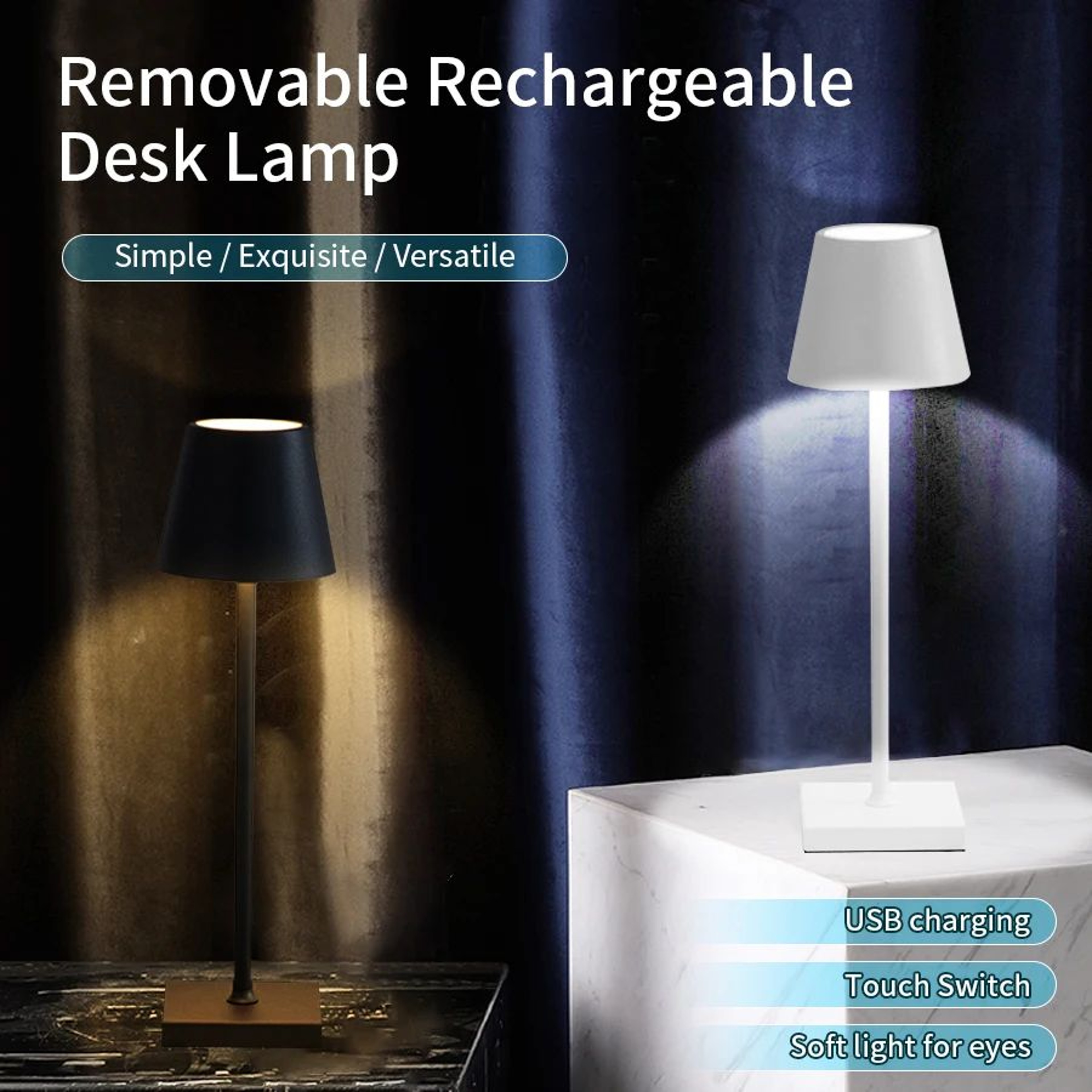 Rechargeable Waterproof LED Touch Table Lamp 1