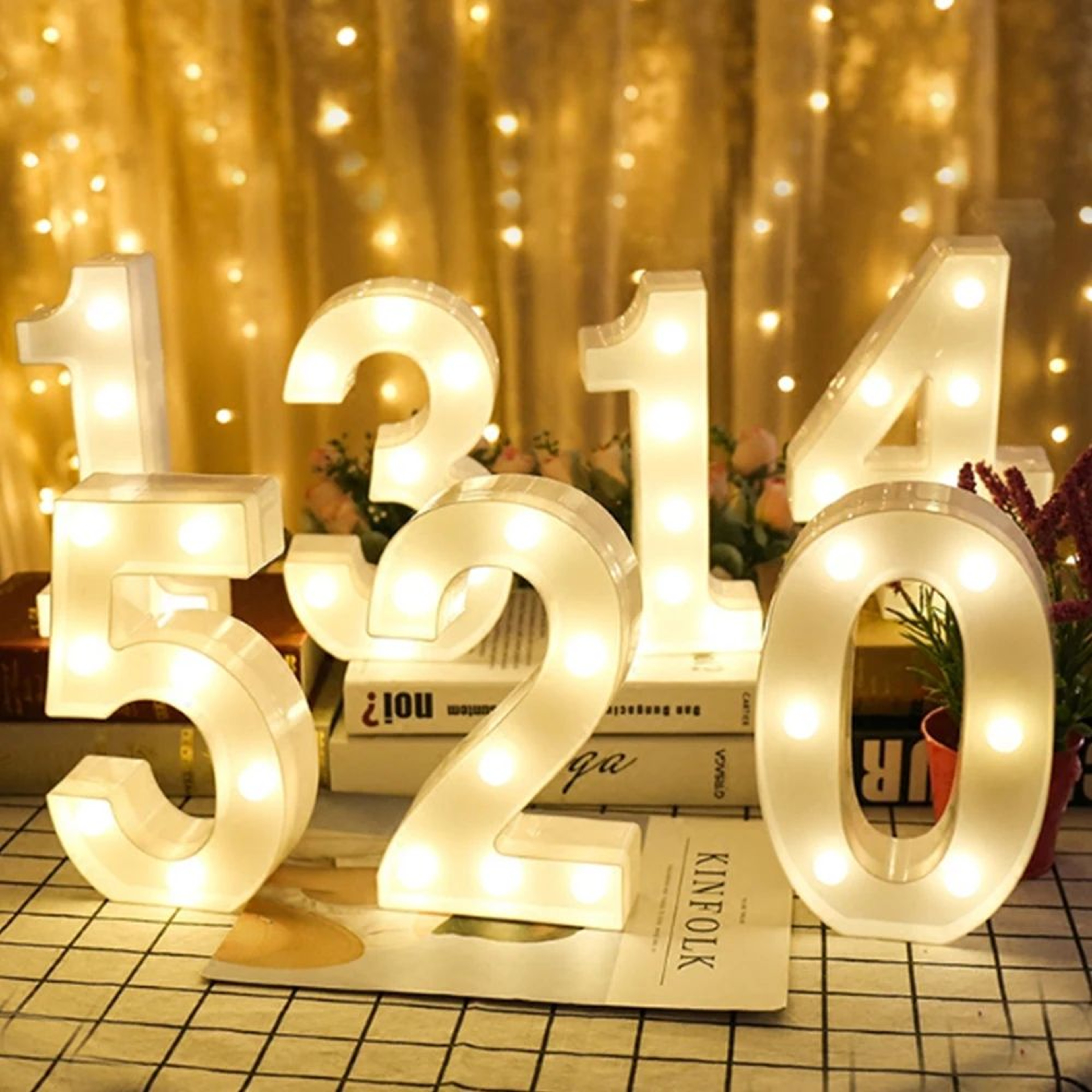 LED Decorative Number Night Light 1