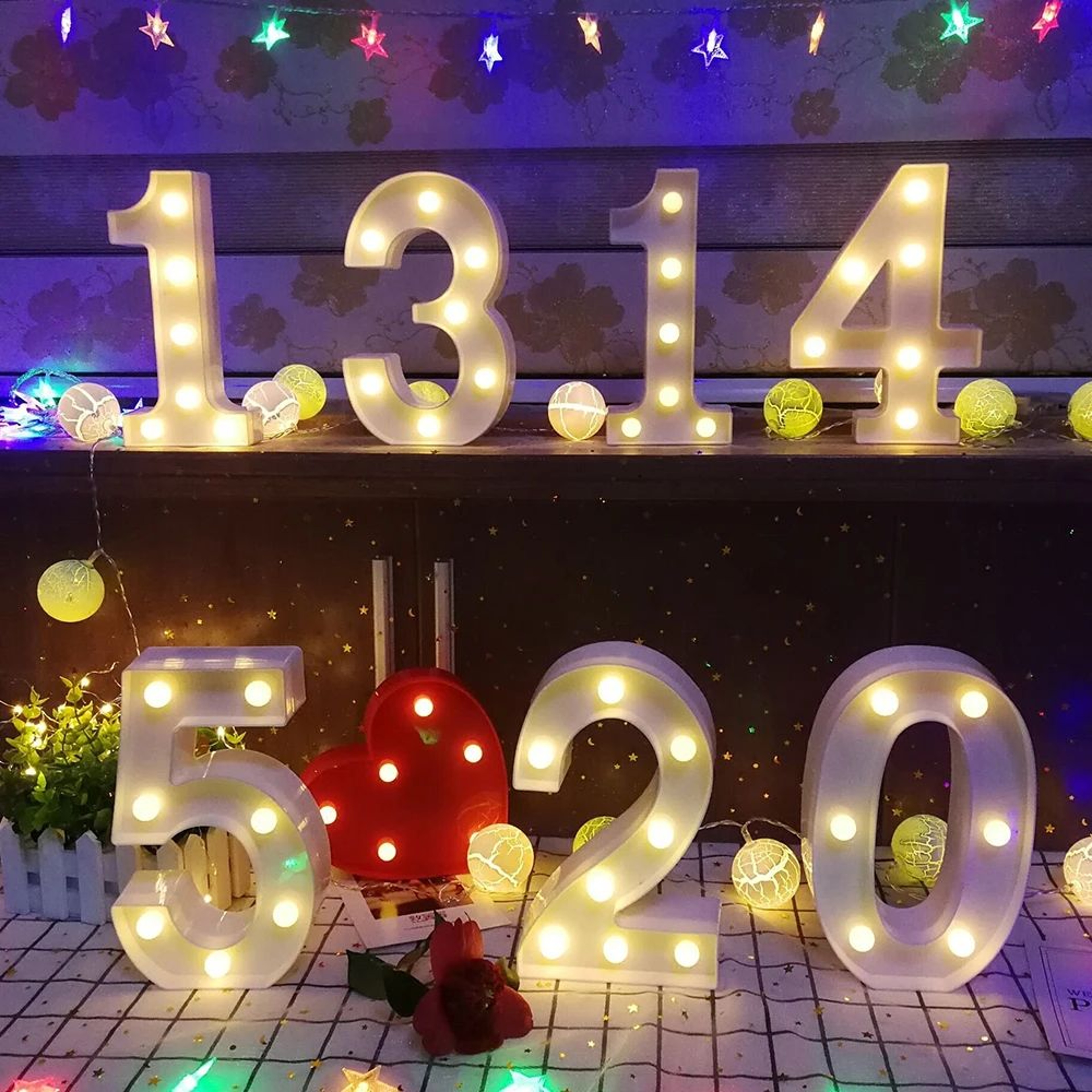 LED Decorative Number Night Light 2