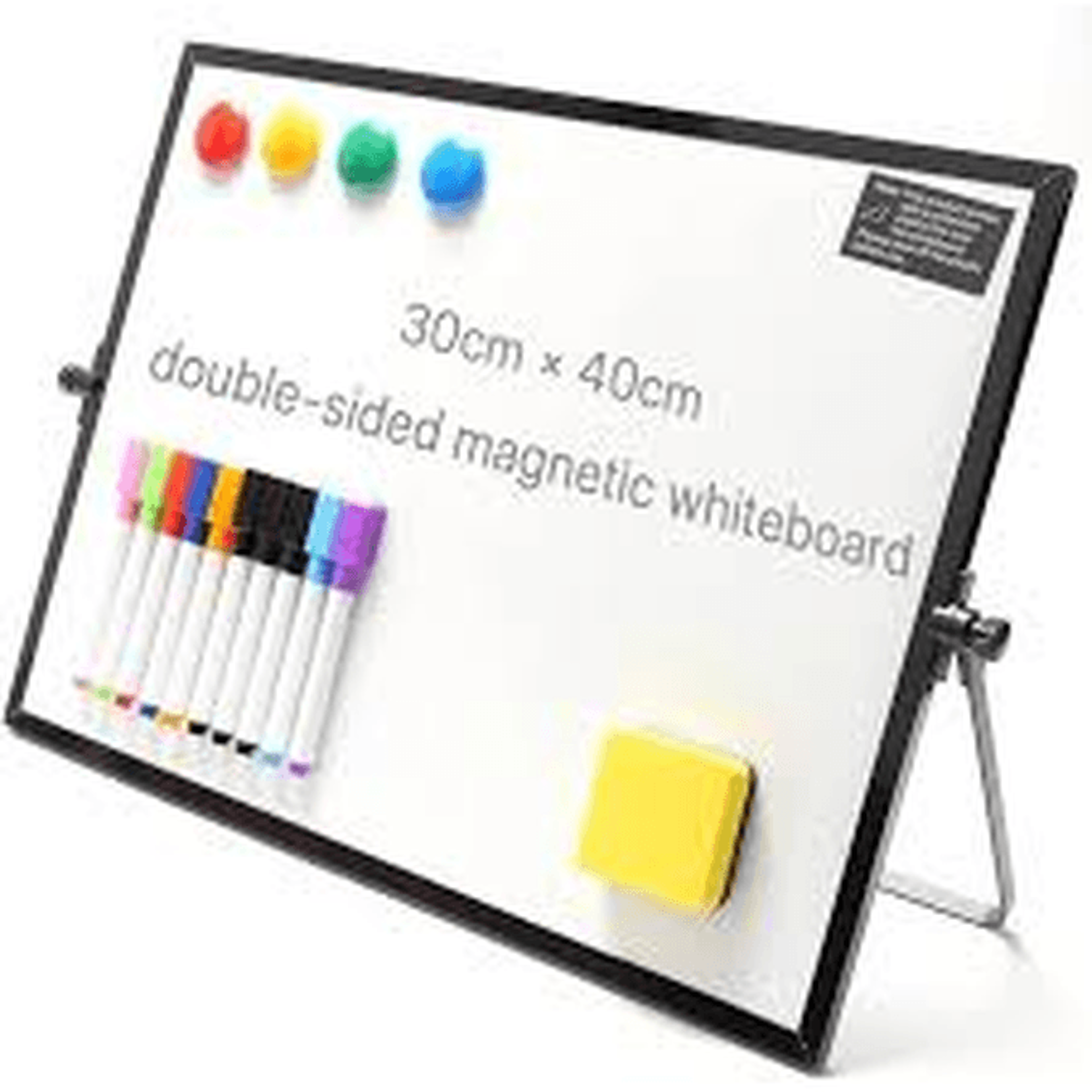 Portable Dry Erase Whiteboard With Stand A3A4 Sizes For Desk Classroom  Presentations 0