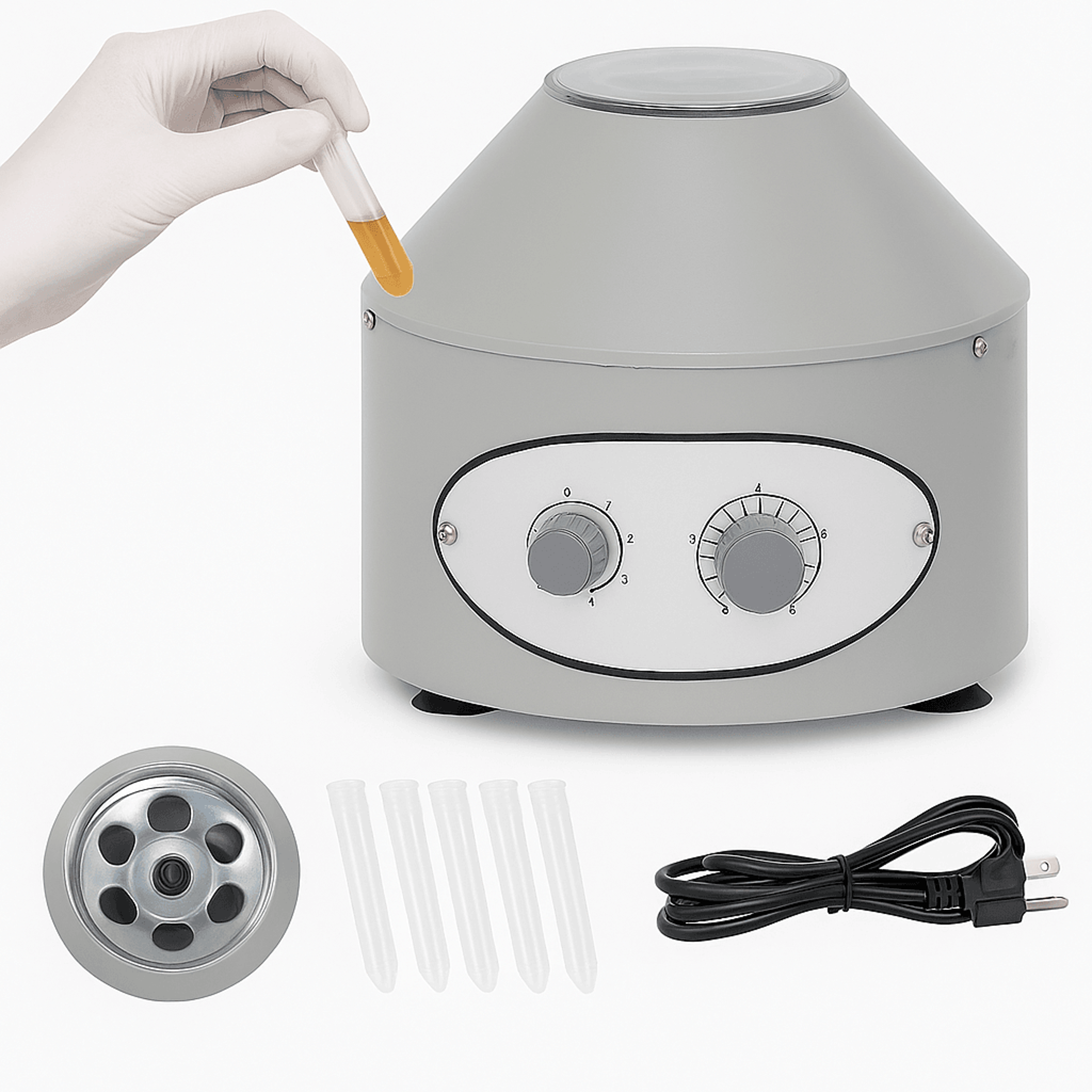 8001 Electric Centrifuge Machine 110V 4000 RPM 6 X 067 Fl Oz Tubes 3