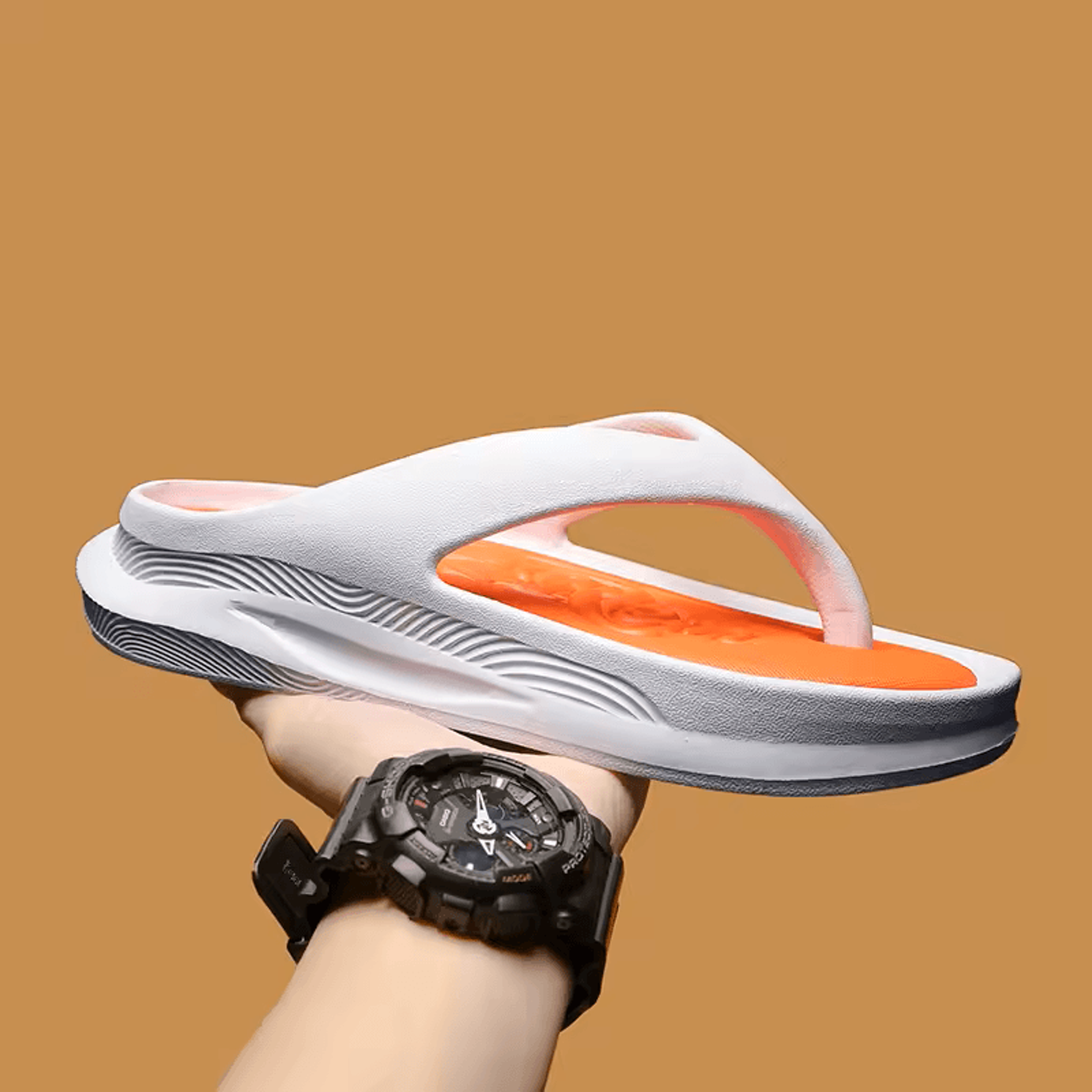 Mens Soft Massage Flip Flops  Breathable Summer Slippers For Outdoor Comfort 4